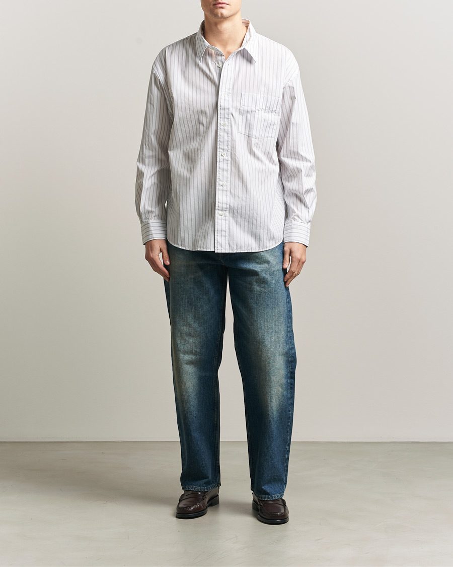 Herren | Hemden | Sunflower | New Base Shirt Blue Stripe