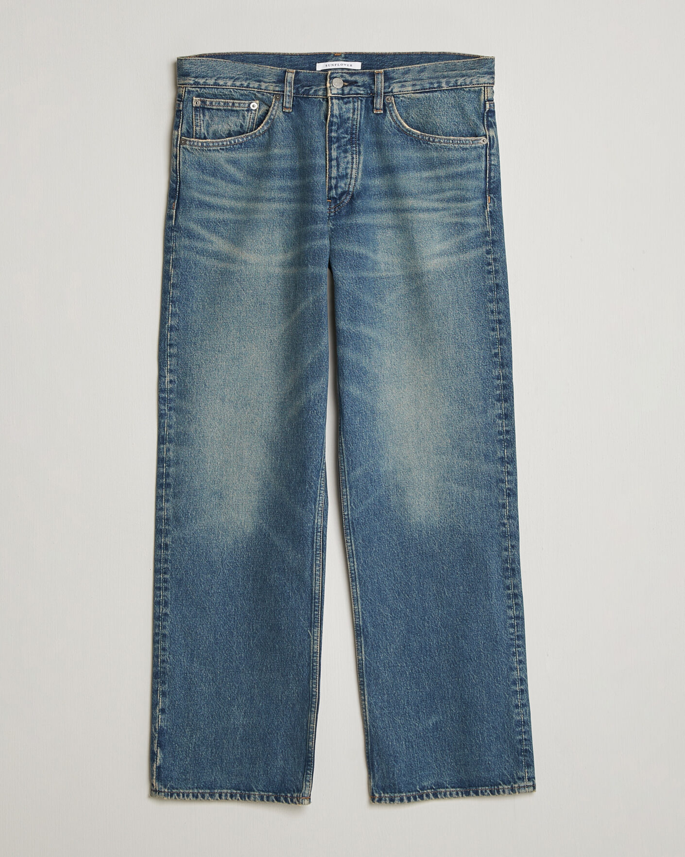 Herren | Jeans | Sunflower | Loose Jeans Dark Blue Vintage