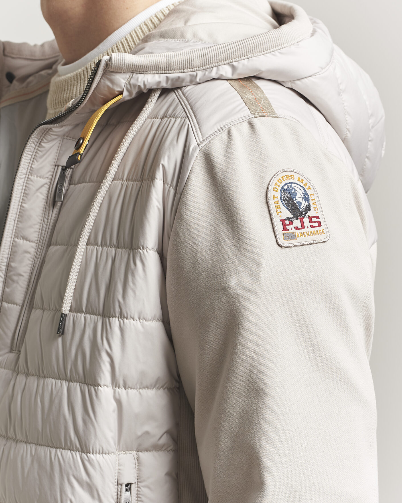 Herren | Jacken | Parajumpers | Ivor Hybrid Hooded Jacket Pelican