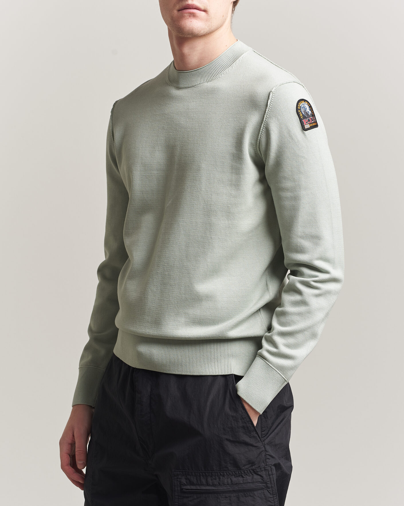 Herren | Pullover | Parajumpers | Basic Braw Knitted Sweater Fresh Grey