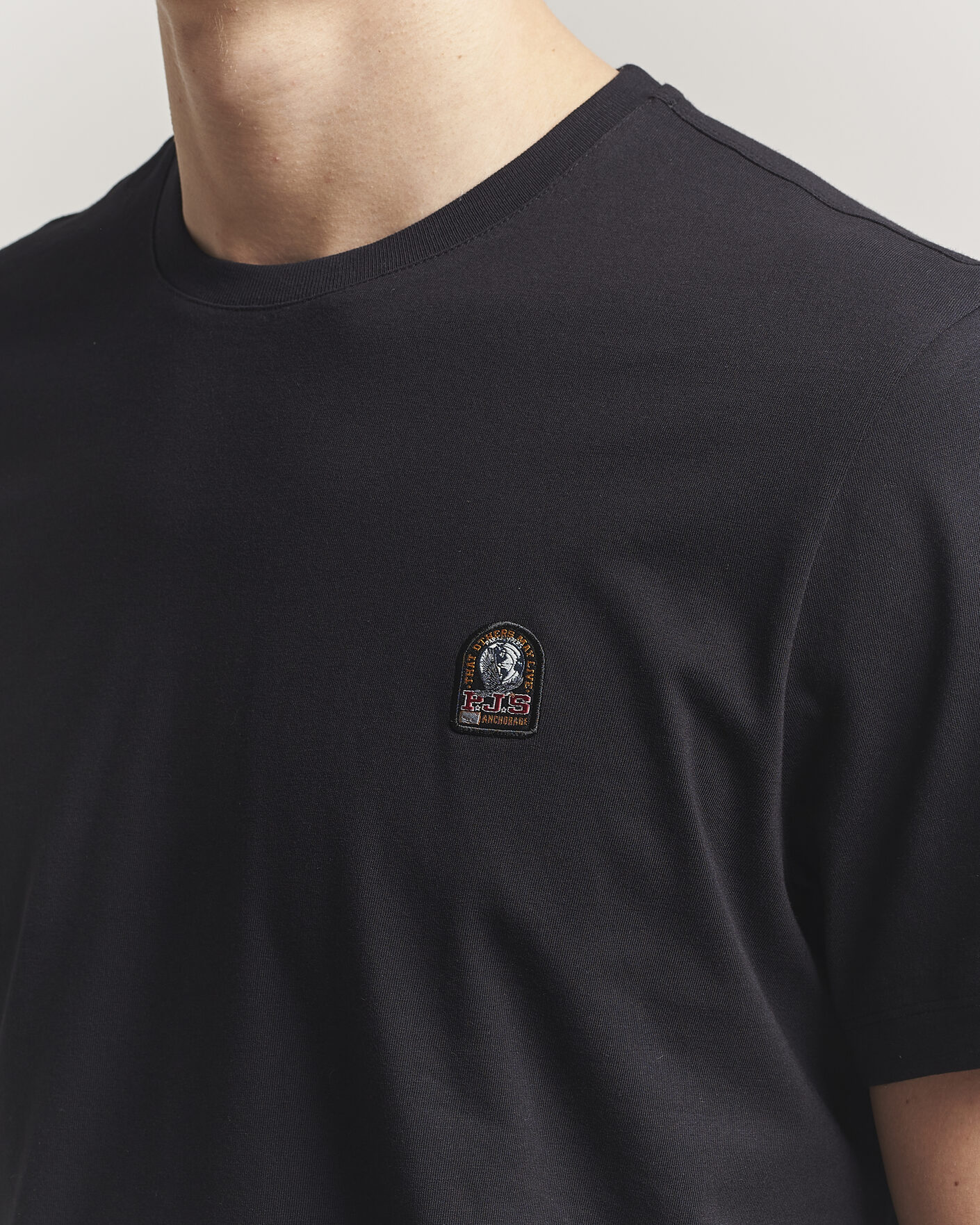 Herren | T-Shirts | Parajumpers | Patch Crew Neck T-Shirt Black