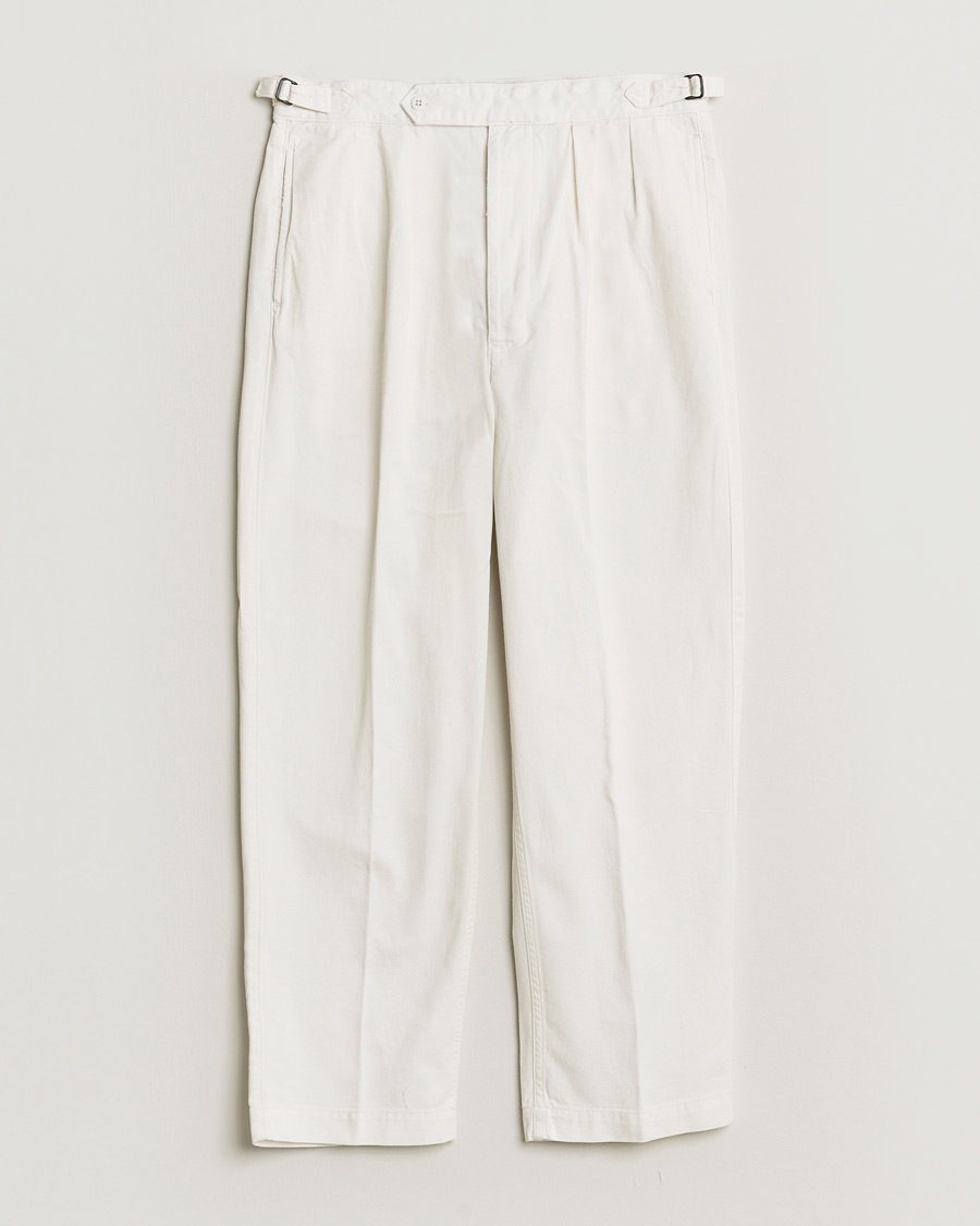 Herren | Hosen | Polo Ralph Lauren | Pleated Cotton Twill Chinos Deckwash White