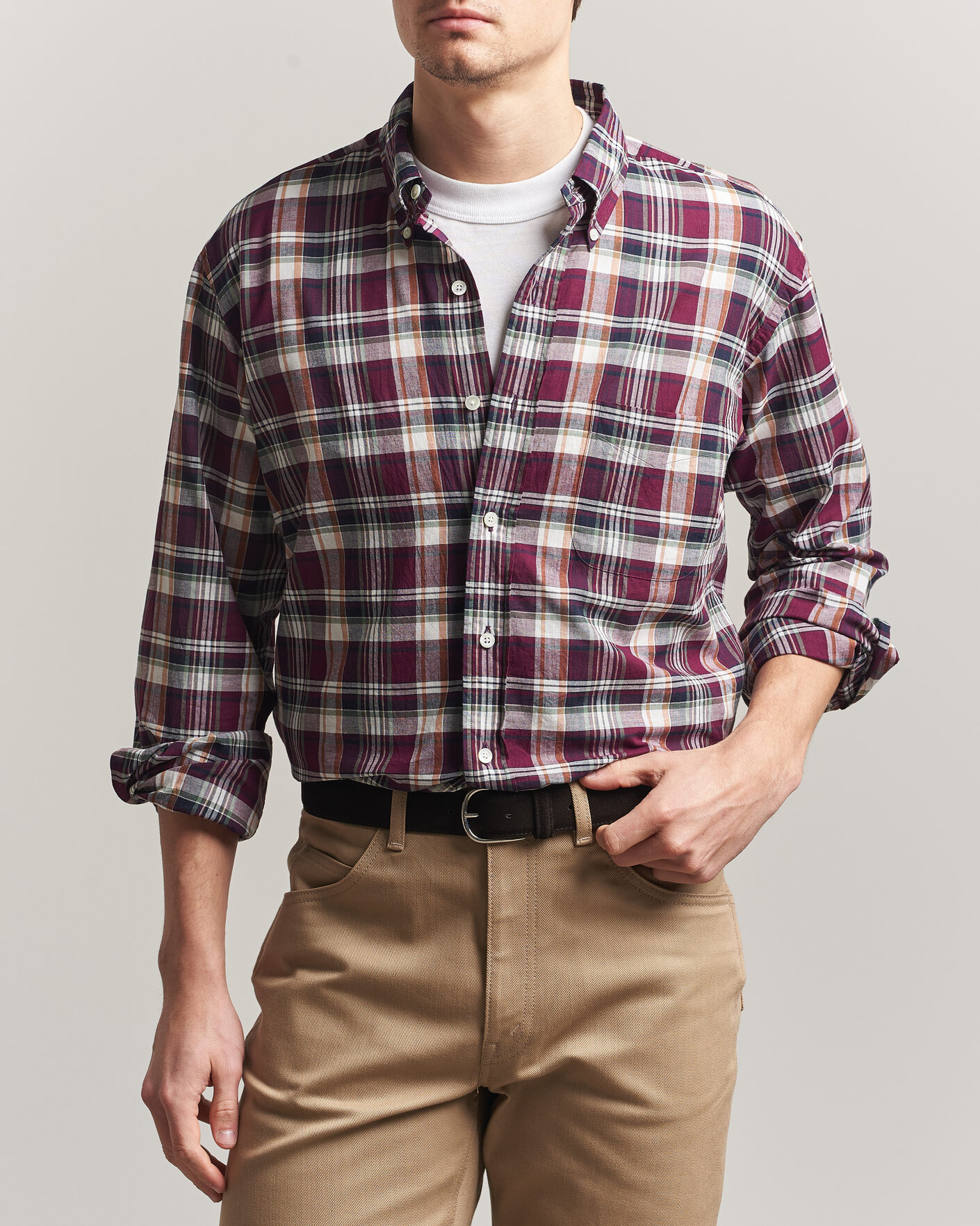 Herren | Hemden | Kamakura Shirts | Vintage Ivy Button Down Shirt Red Madras
