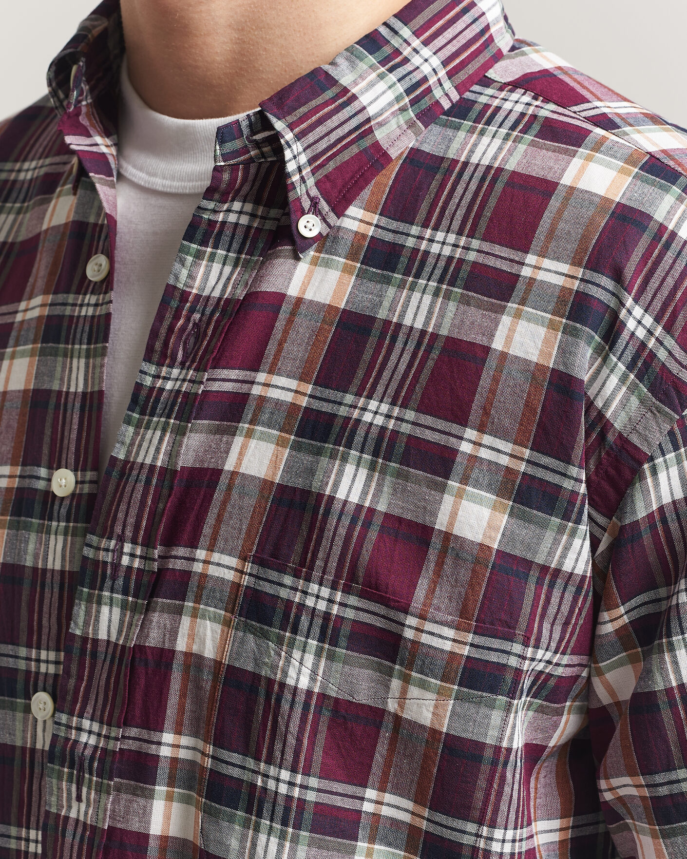 Herren | Hemden | Kamakura Shirts | Vintage Ivy Button Down Shirt Red Madras