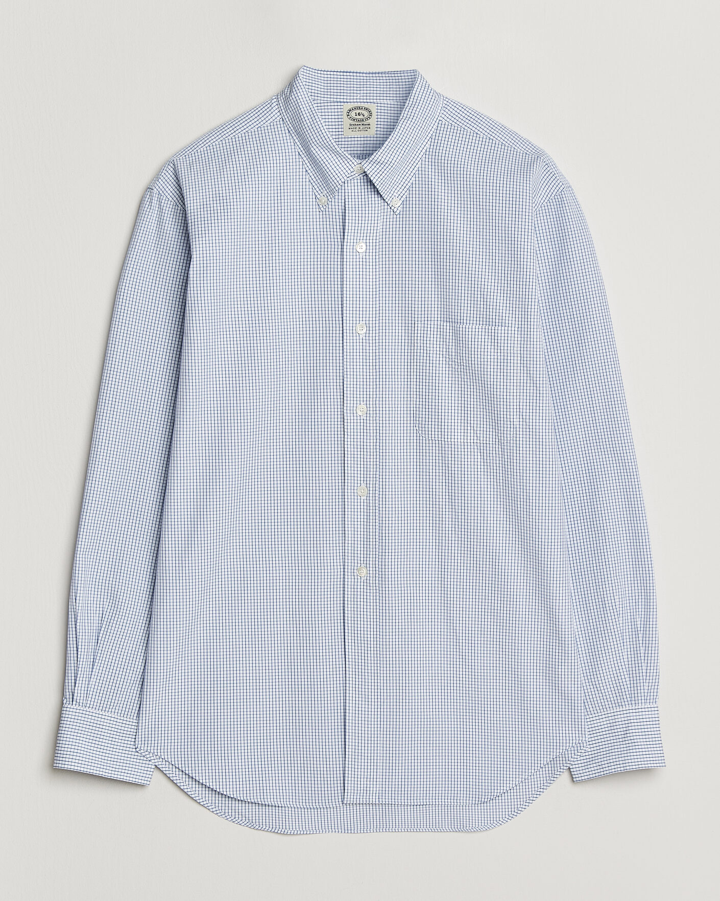 Herren | Hemden | Kamakura Shirts | Vintage Ivy Button Down Shirt Blue Check