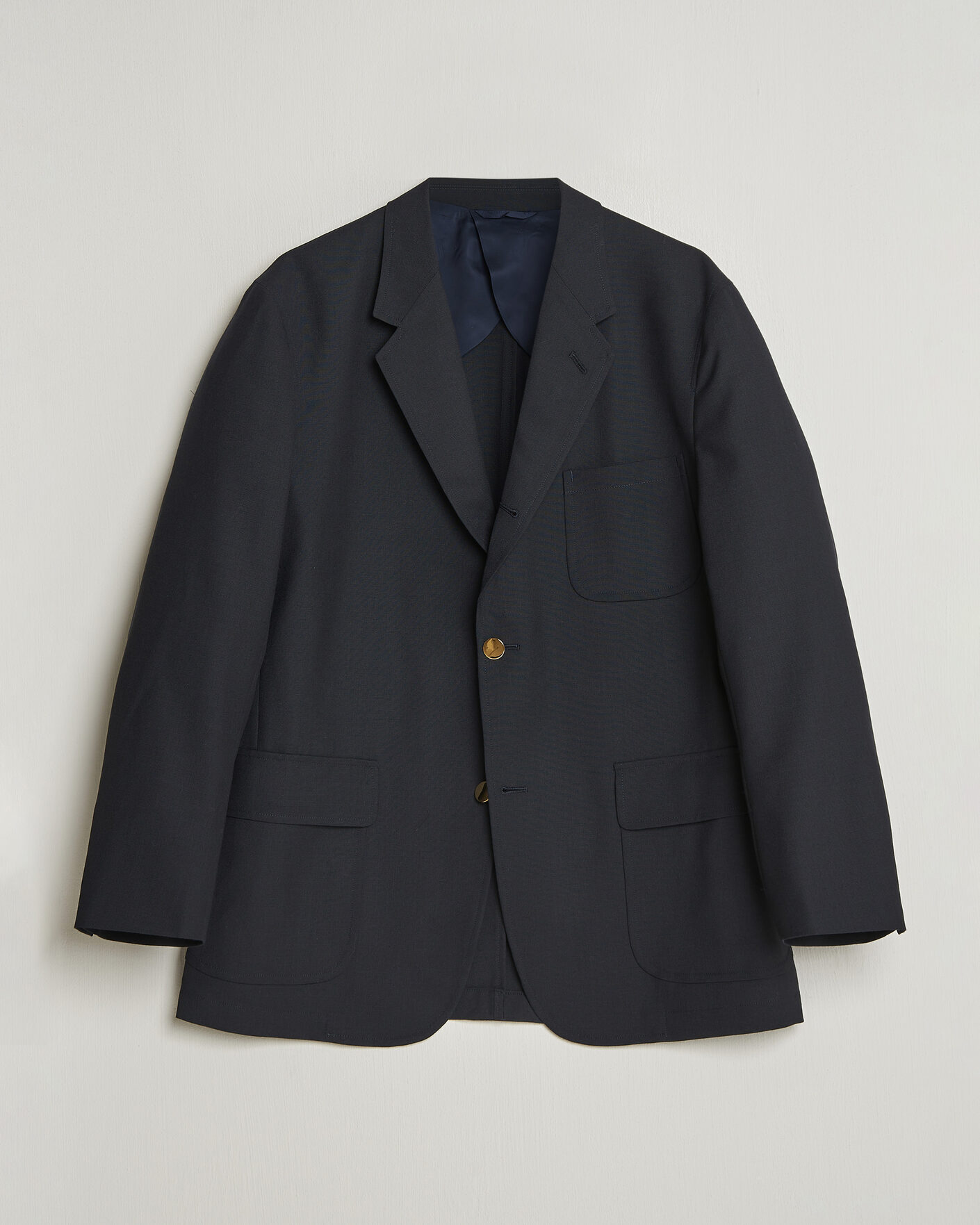 Herren | Sakkos | Kamakura Shirts | Unstructured Ivy Blazer Navy