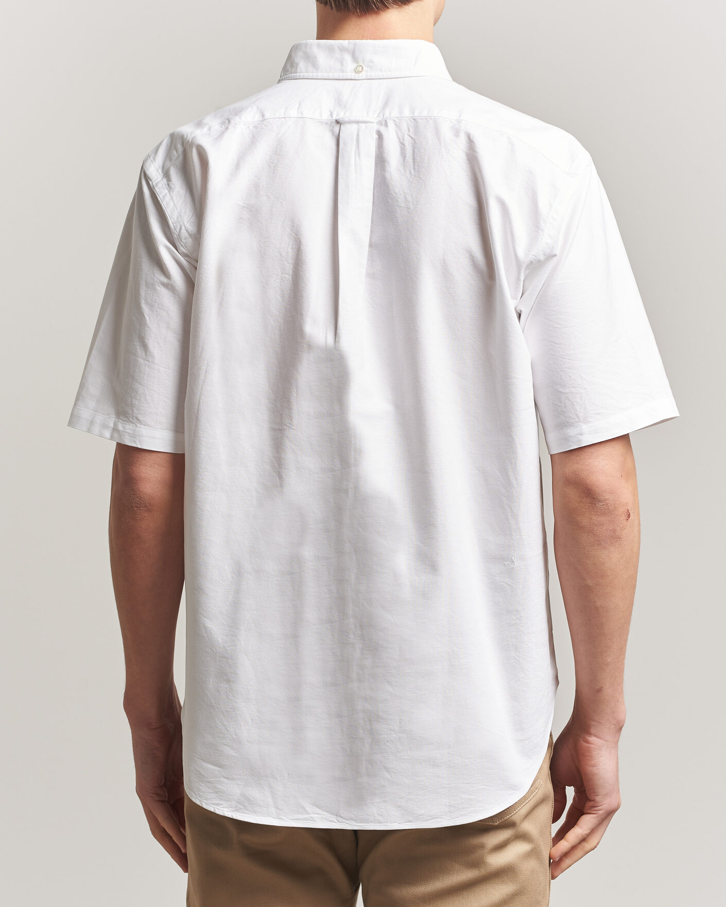 Herren | Hemden | Kamakura Shirts | Vintage Ivy Half Sleeve Oxford Popover White