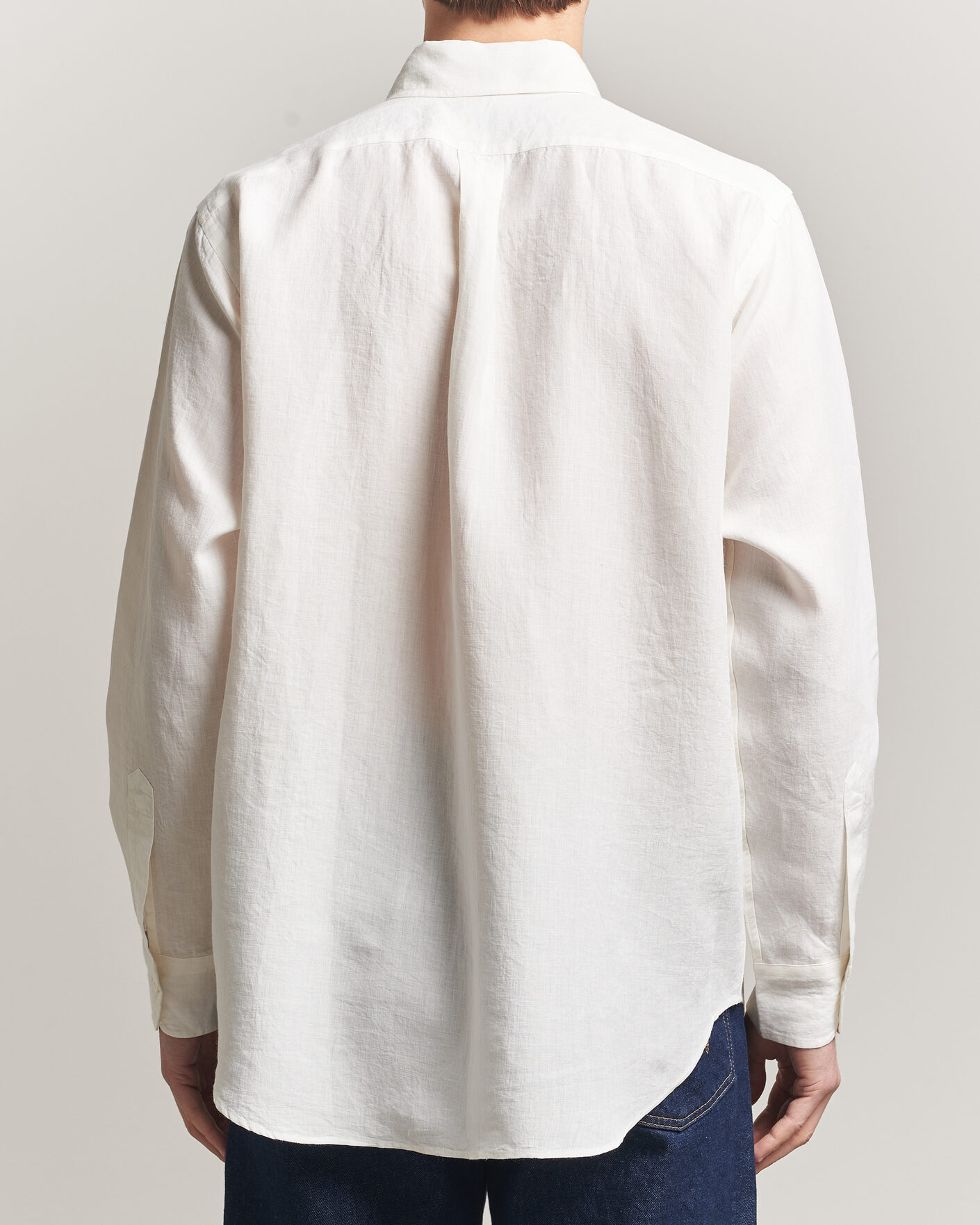 Herren | Hemden | Kamakura Shirts | Linen Ametora Shirt White