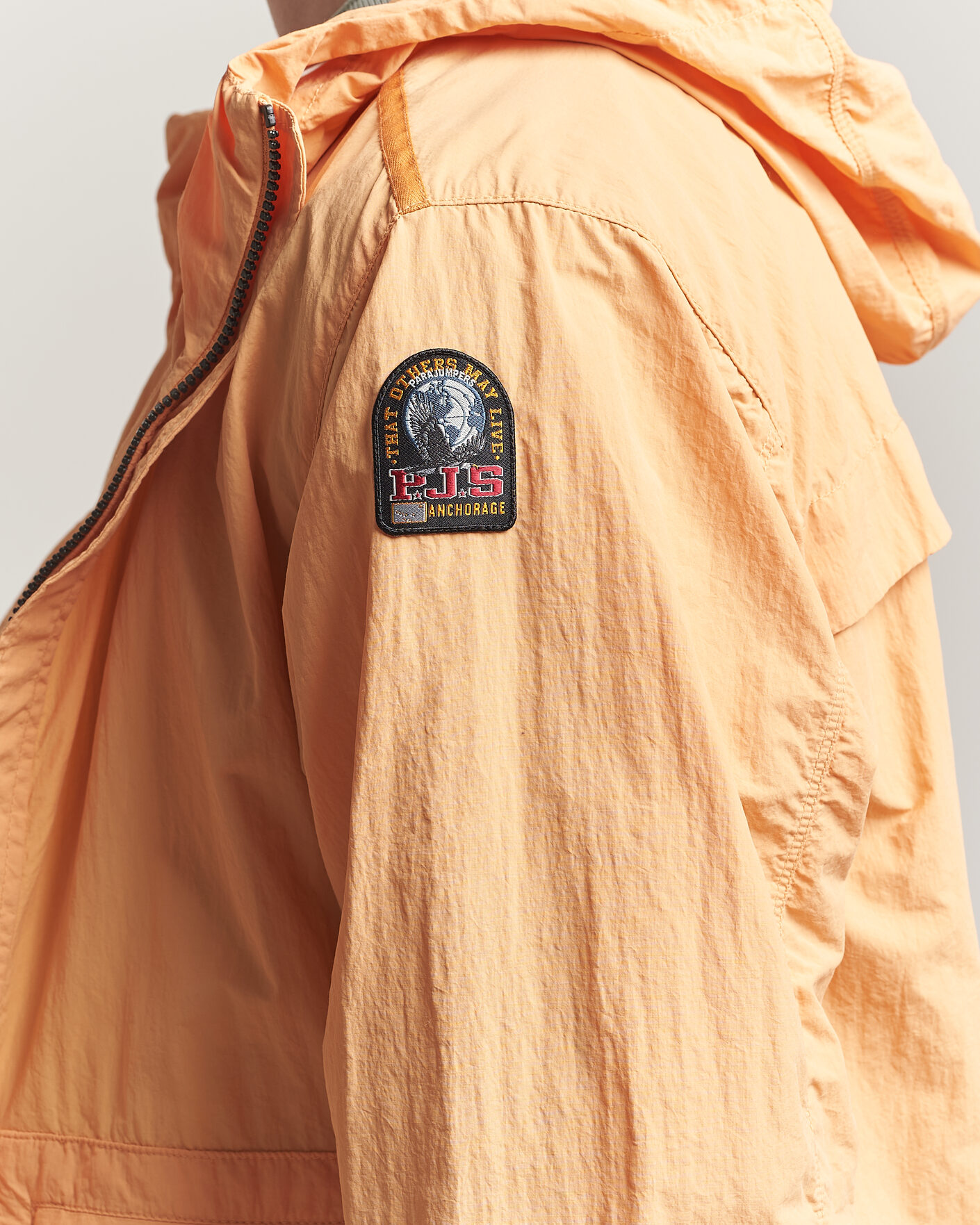 Herren | Jacken | Parajumpers | Rube Smash Peached Nylon Hooded Jacket Apricot Nectar