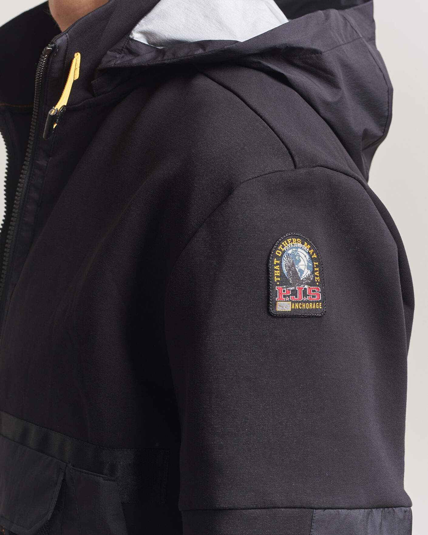 Herren | Jacken | Parajumpers | Kouga Evo Fleece Hooded Hybrid Jacket Black