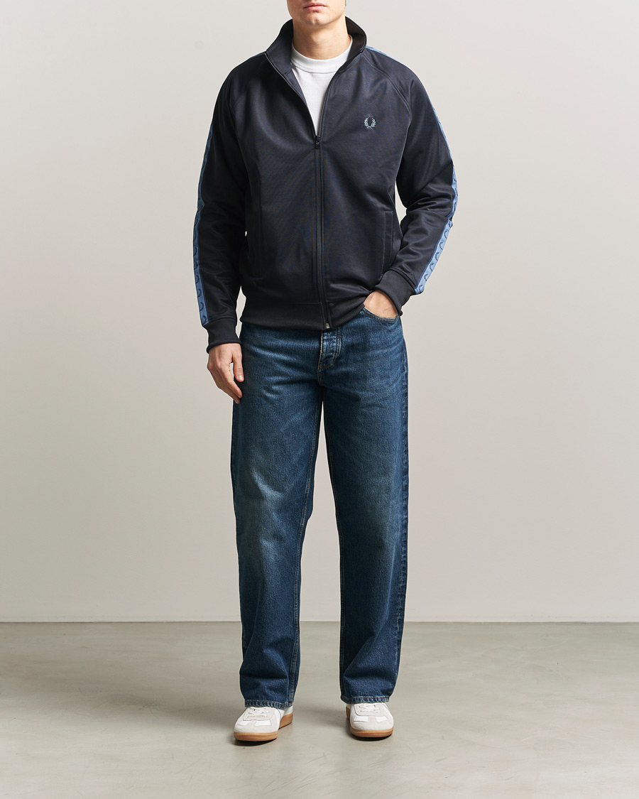 Herren | Pullover | Fred Perry | Taped Track Jacket Navy