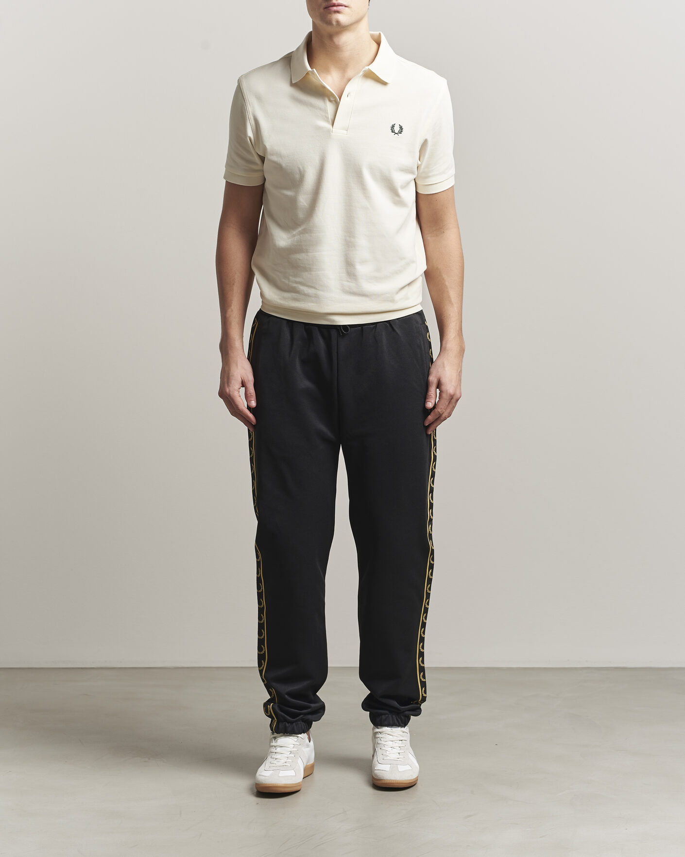 Herren | Hosen | Fred Perry | Taped Track Pants Black