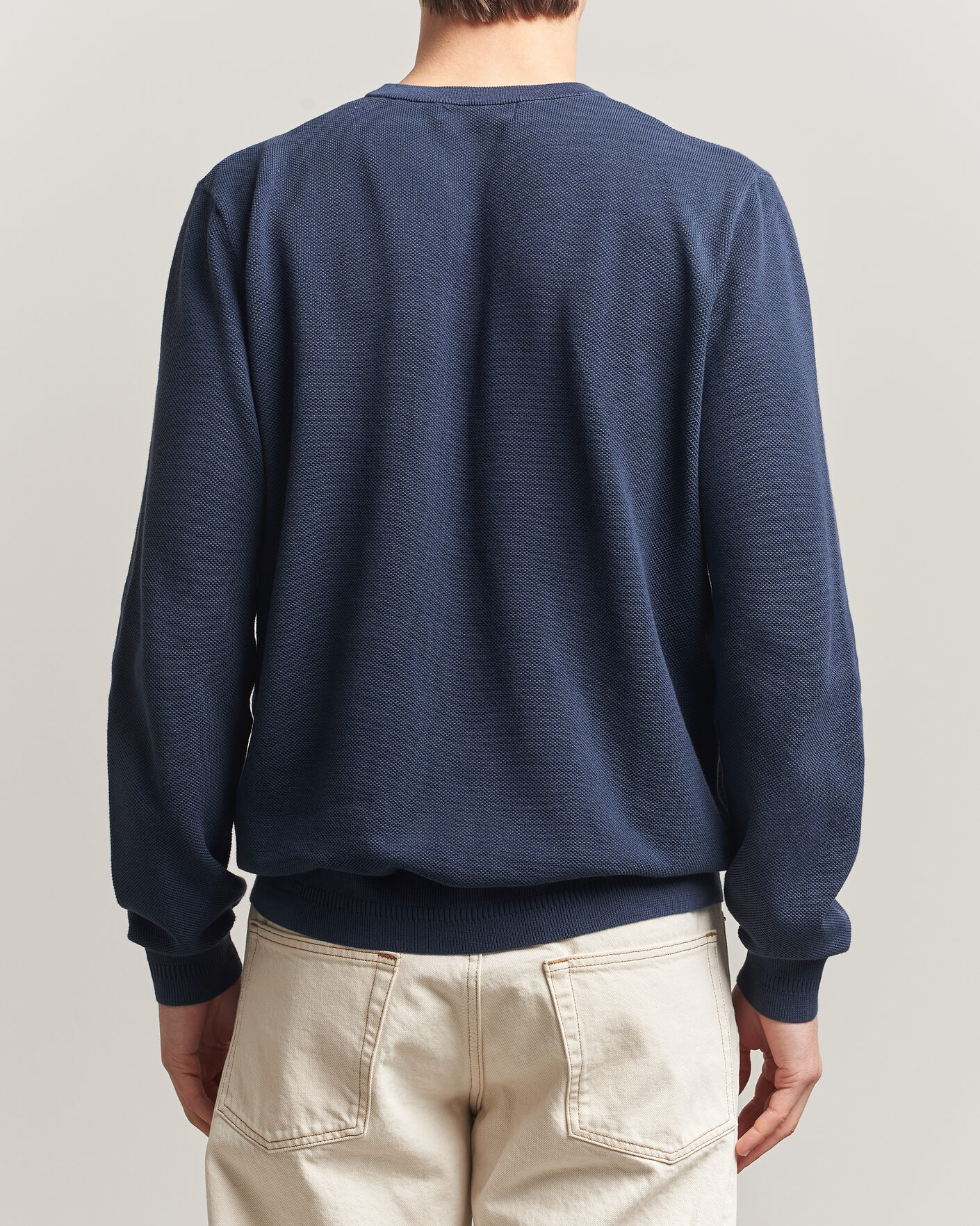 Herren | Pullover | Fred Perry | Piqué Stitched Sweater Dark Airforce