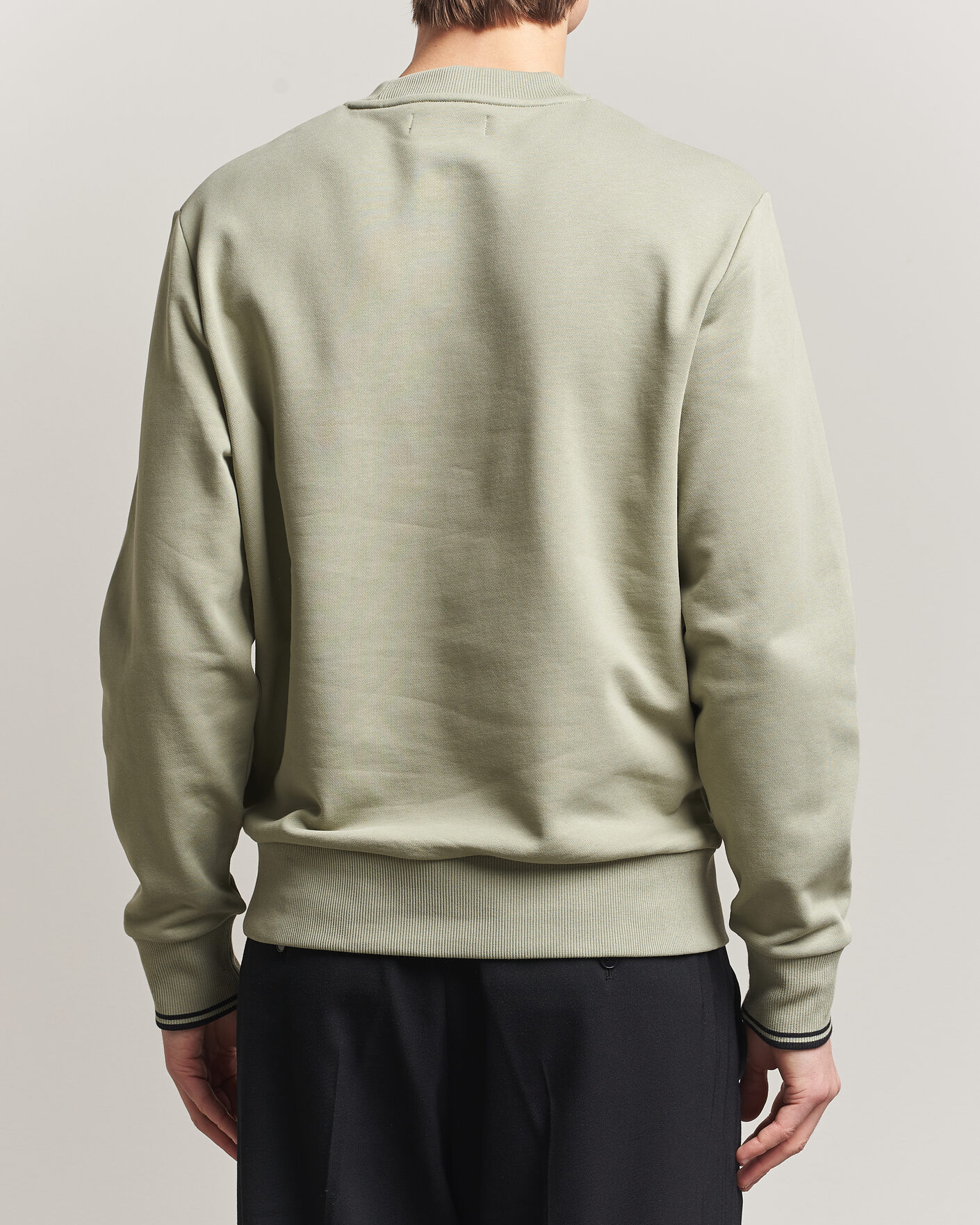 Herren | Pullover | Fred Perry | Crew Neck Sweatshirt Seagrass Green