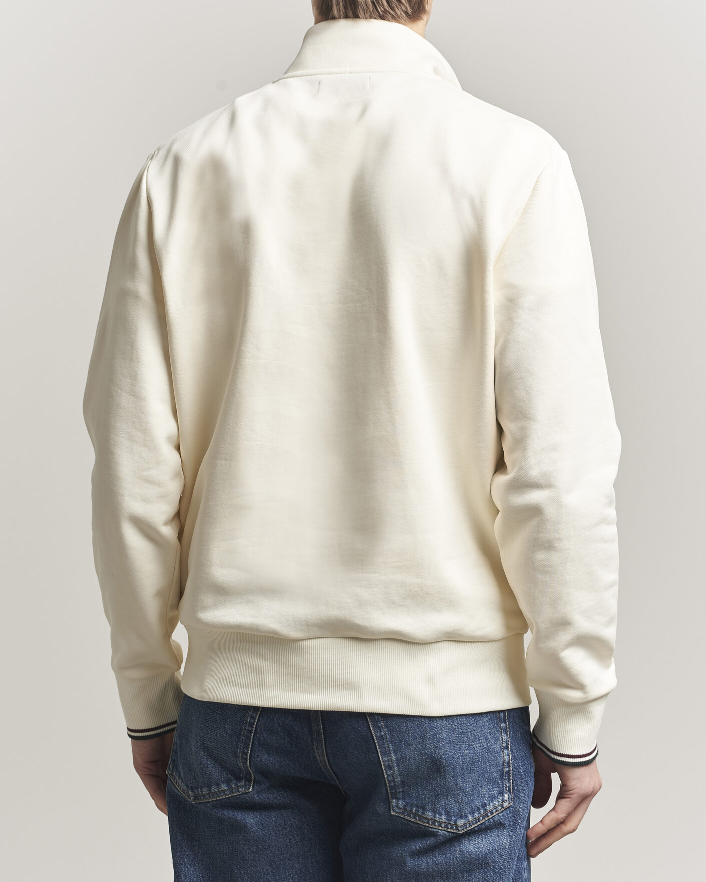 Herren | Pullover | Fred Perry | Half Zip Sweatshirt Ecru