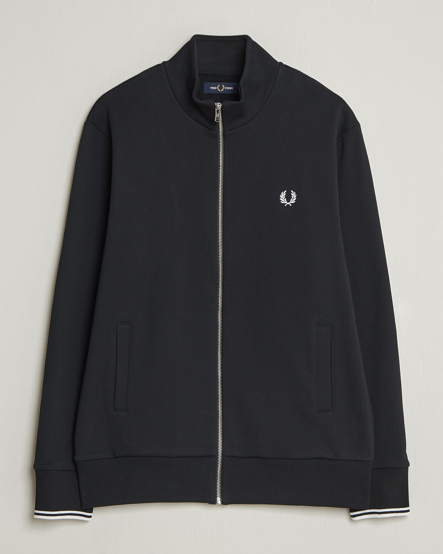 Herren | Pullover | Fred Perry | Full Zip Sweatshirt Black