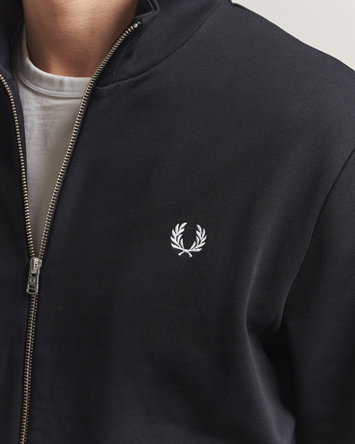 Herren | Pullover | Fred Perry | Full Zip Sweatshirt Black