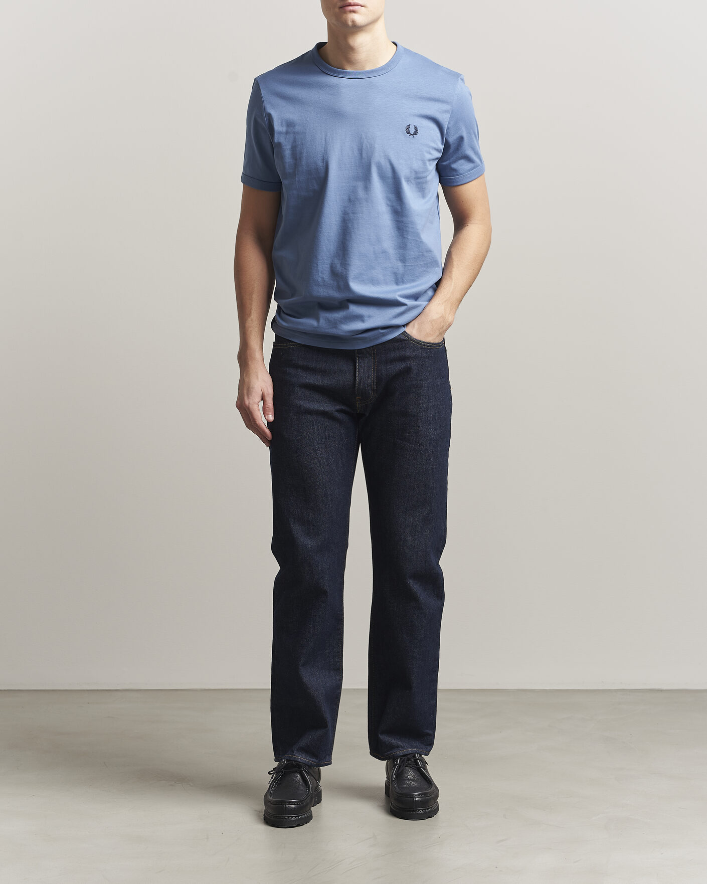Herren | T-Shirts | Fred Perry | Ringer T-Shirt Ace Blue