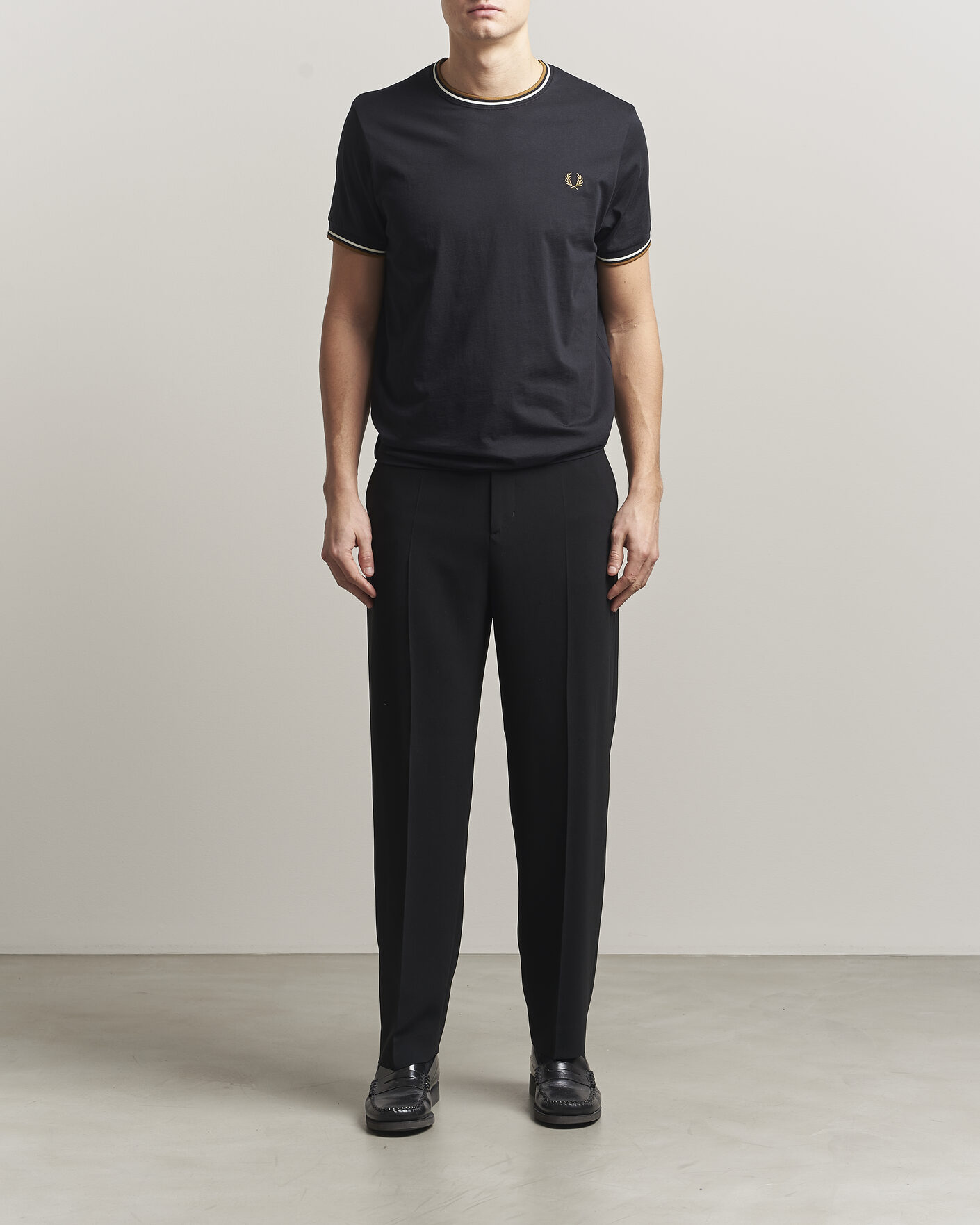 Herren | T-Shirts | Fred Perry | Twin Tipped T-Shirt Black