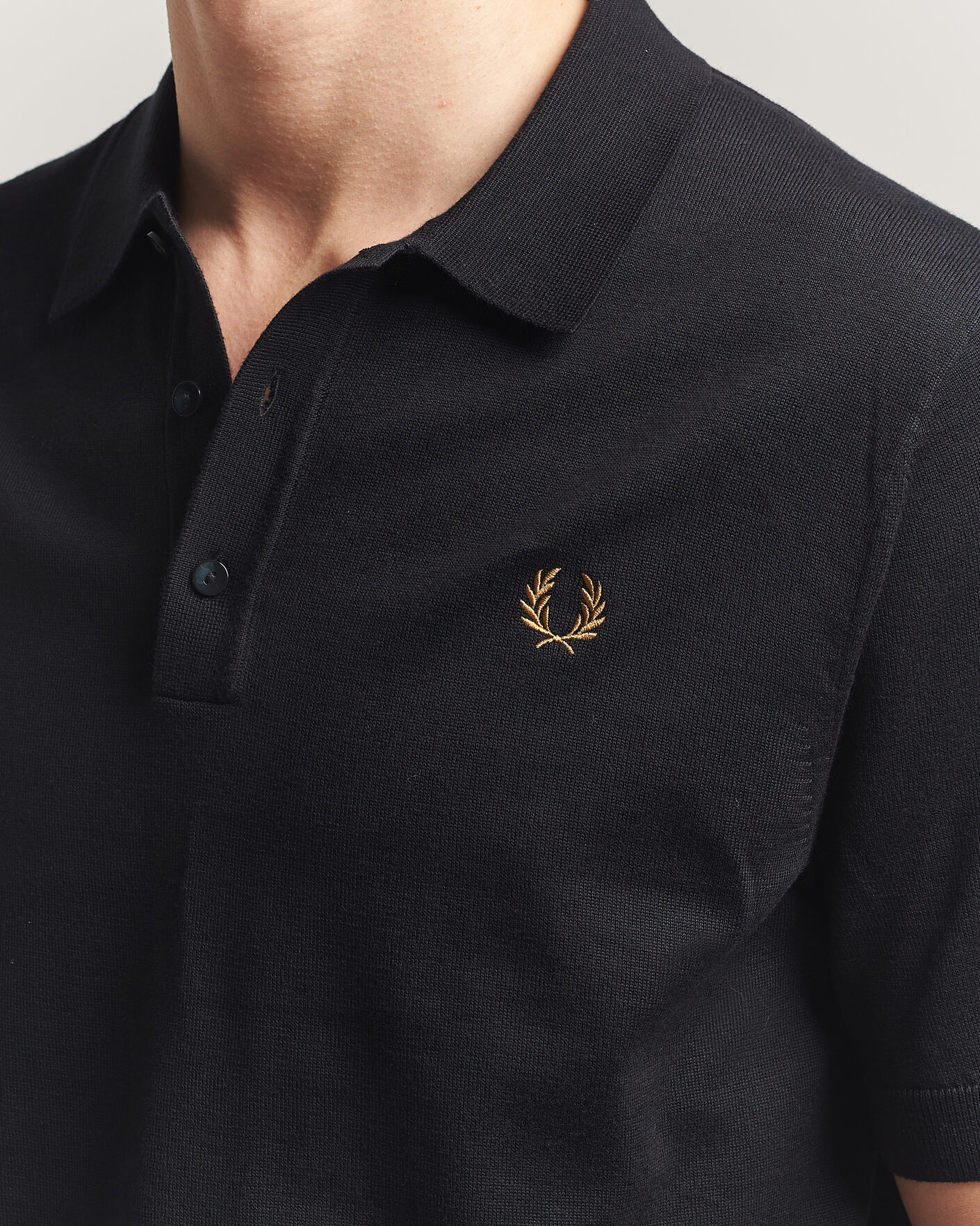 Herren | Poloshirts | Fred Perry | Cotton Knitted Polo Black