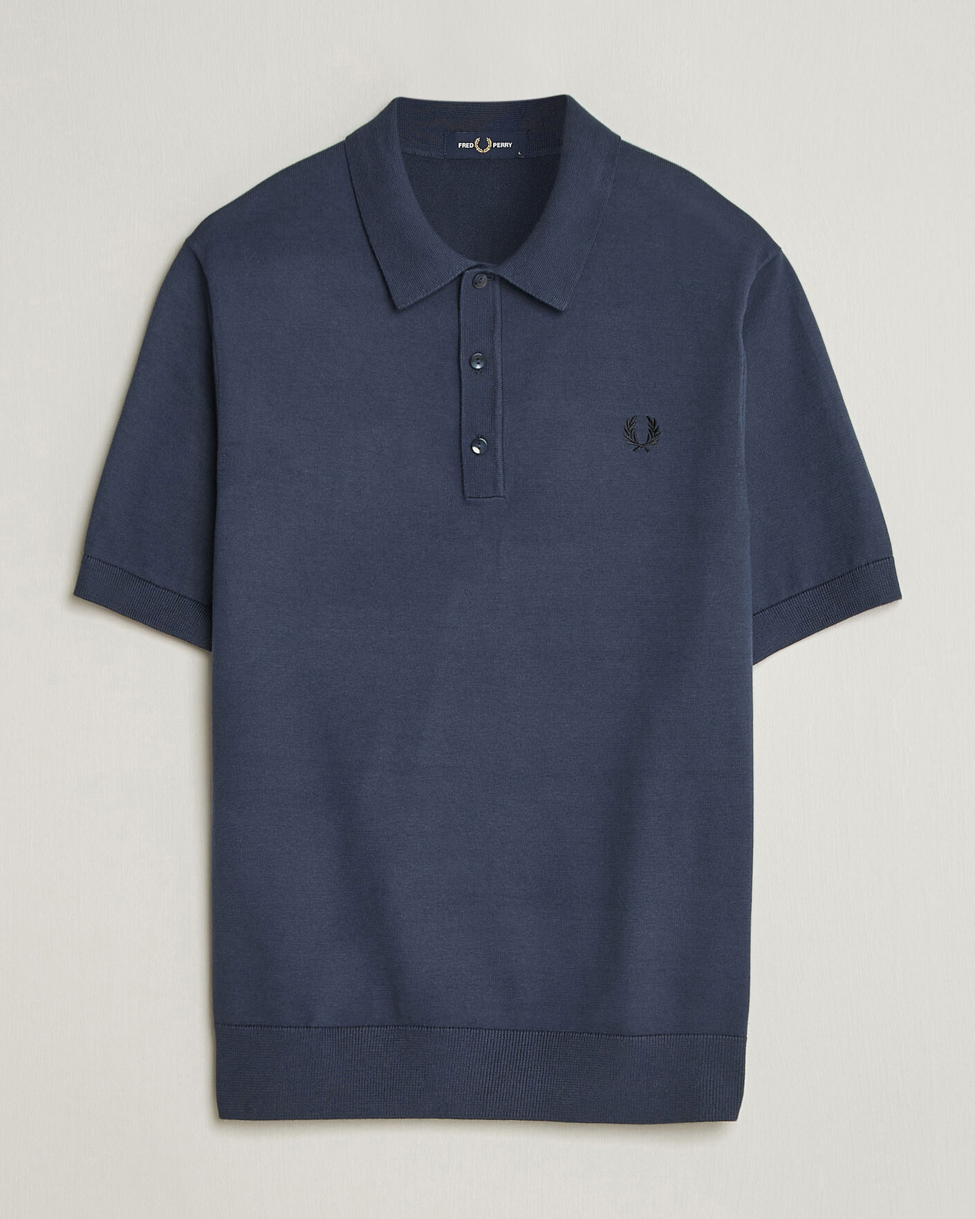 Herren | Poloshirts | Fred Perry | Cotton Knitted Polo Dark Airforce