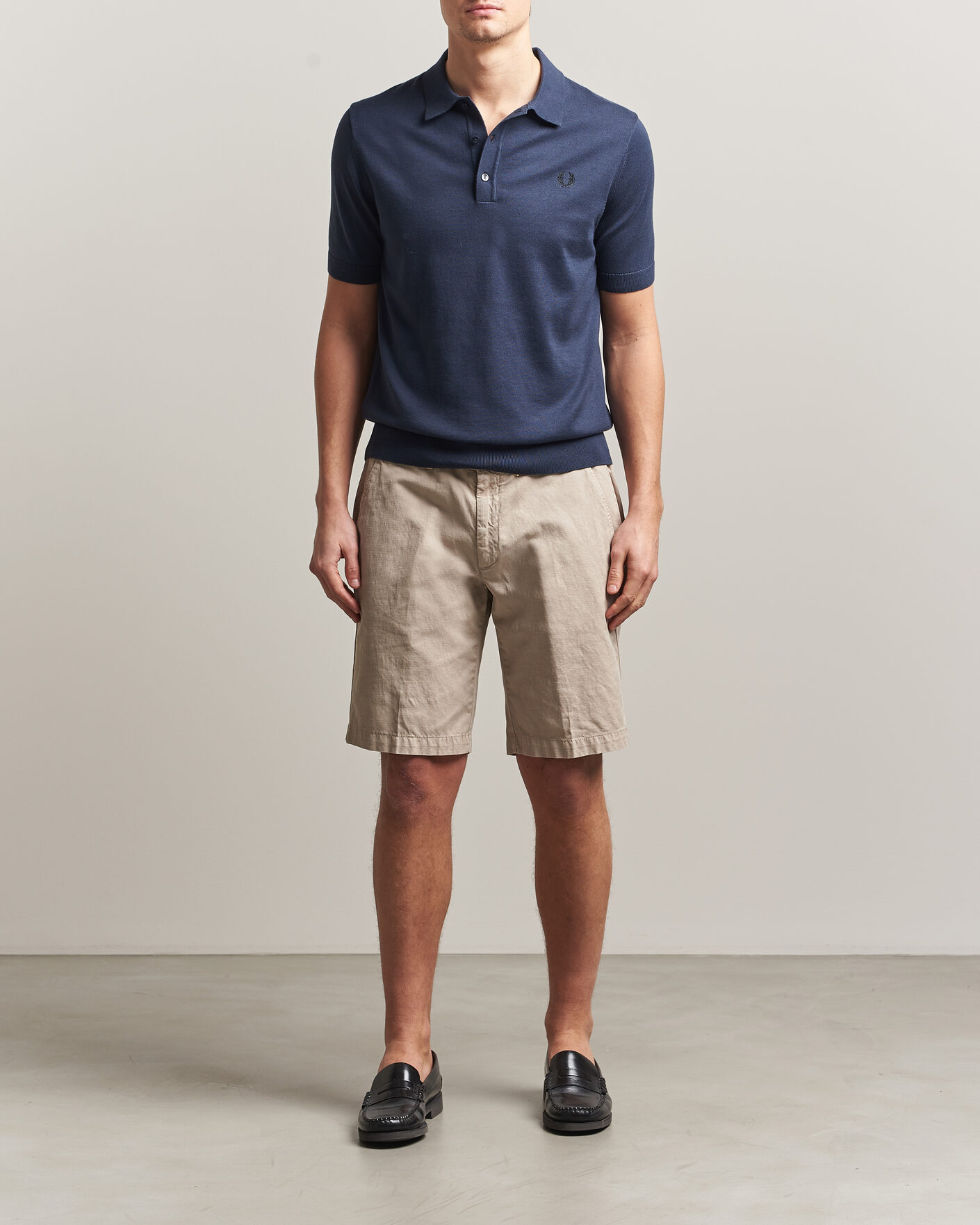 Herren | Poloshirts | Fred Perry | Cotton Knitted Polo Dark Airforce