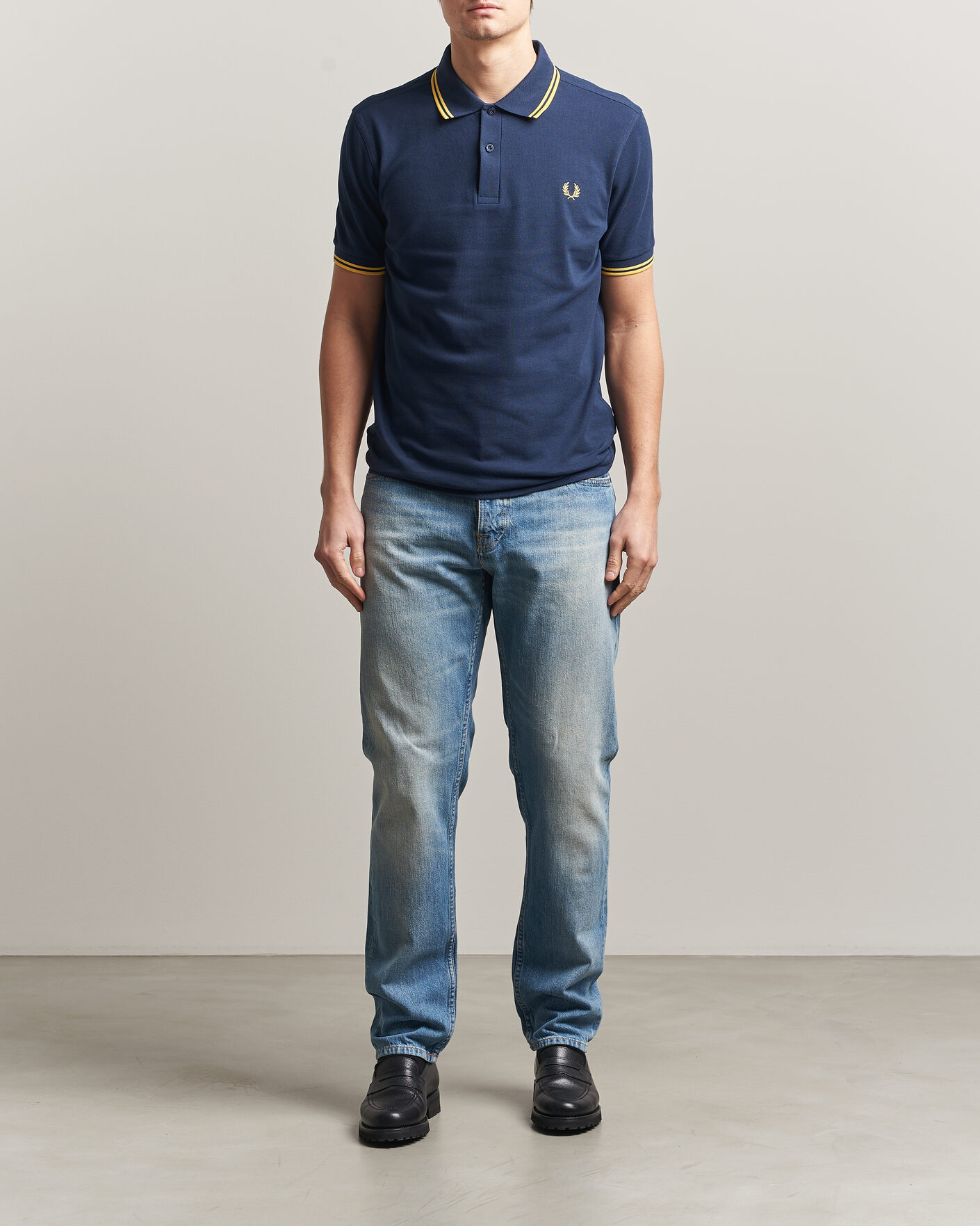 Herren | Poloshirts | Fred Perry | Twin Tipped Polo Shirt Tennis Blue