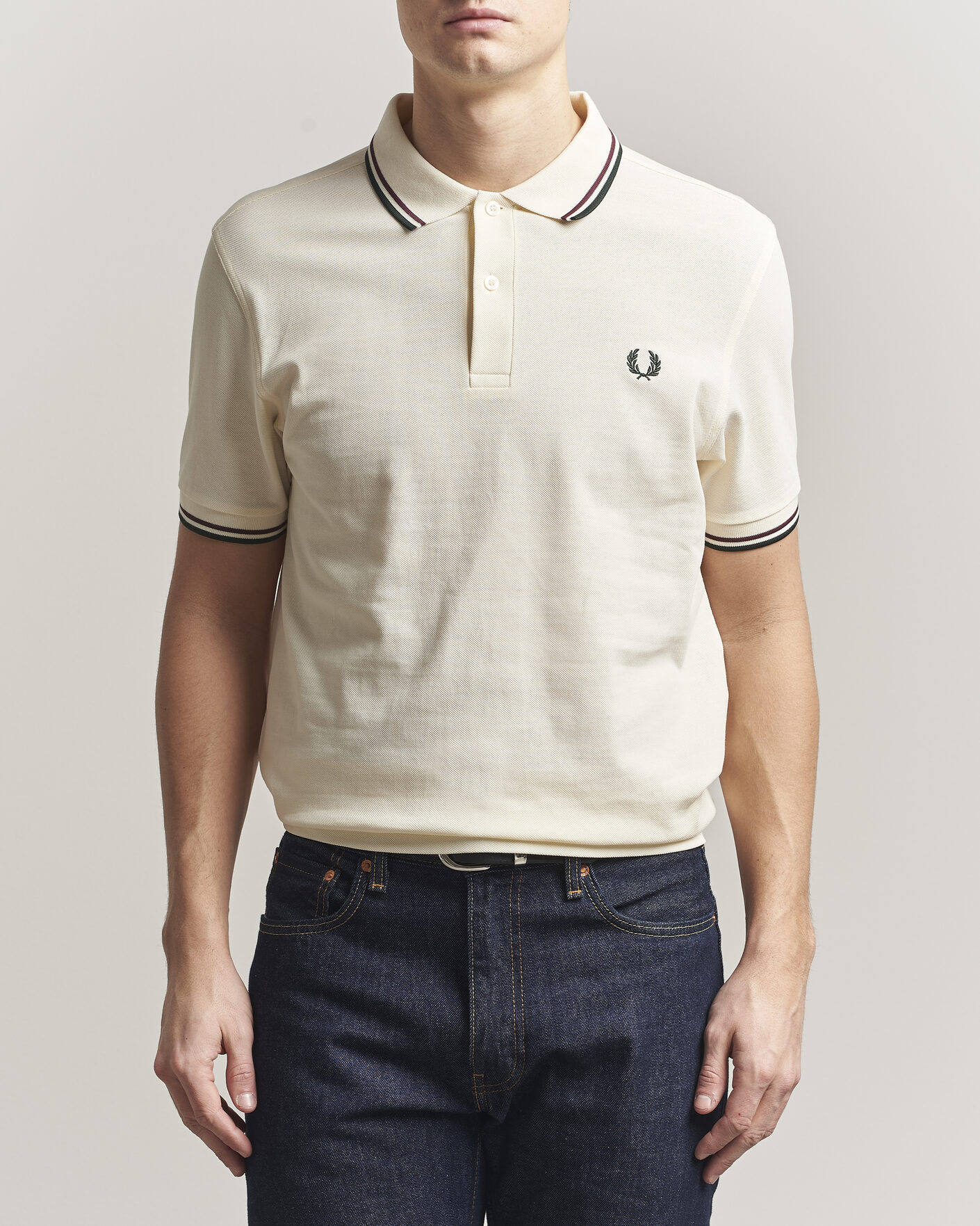 Herren | Poloshirts | Fred Perry | Twin Tipped Polo Shirt Ecru