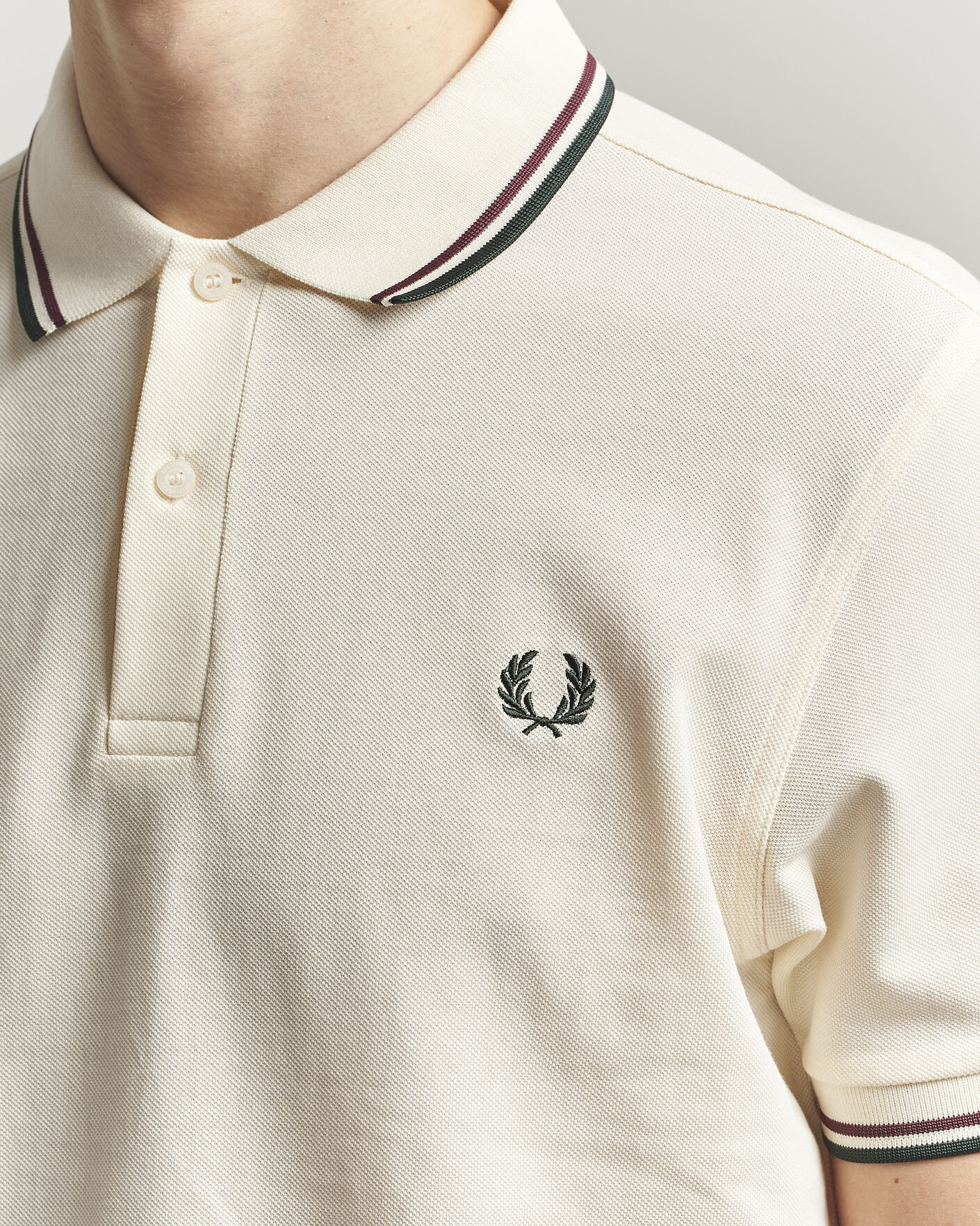 Herren | Poloshirts | Fred Perry | Twin Tipped Polo Shirt Ecru