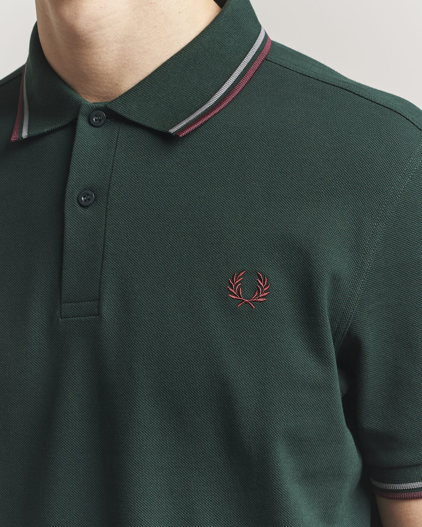 Herren | Poloshirts | Fred Perry | Twin Tipped Polo Shirt Grassroots Green