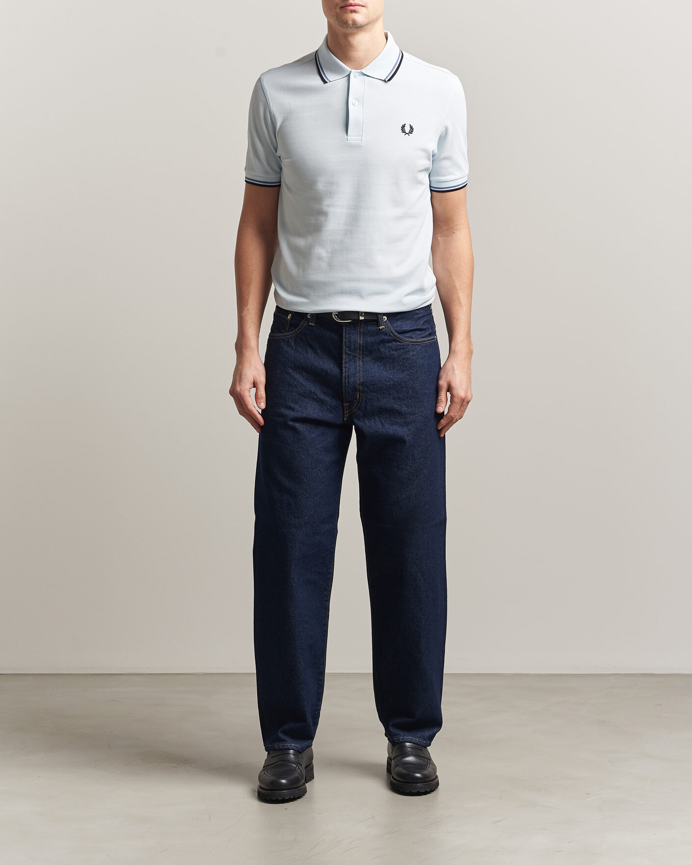 Herren | Poloshirts | Fred Perry | Twin Tipped Polo Shirt Light Ice