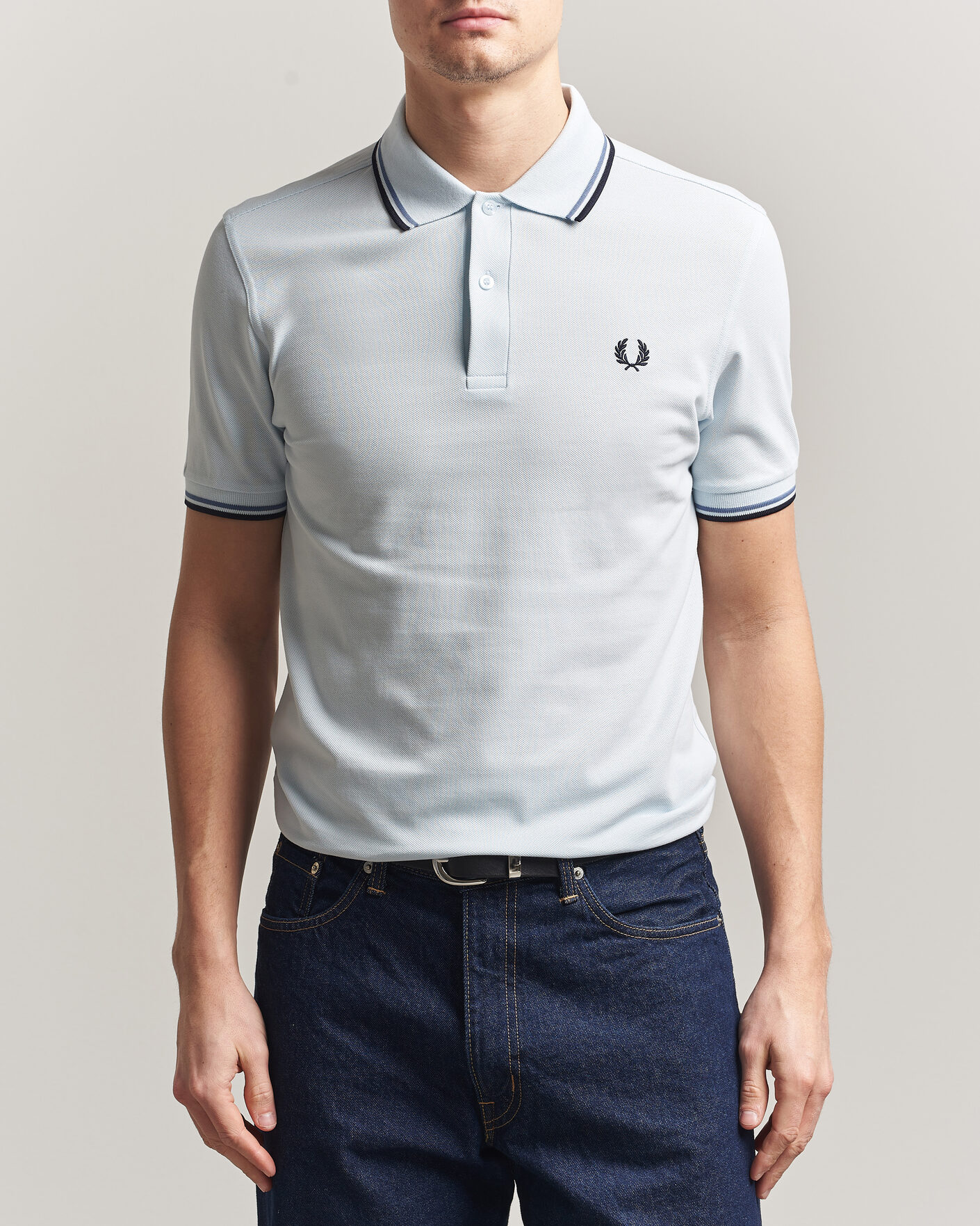 Herren | Poloshirts | Fred Perry | Twin Tipped Polo Shirt Light Ice