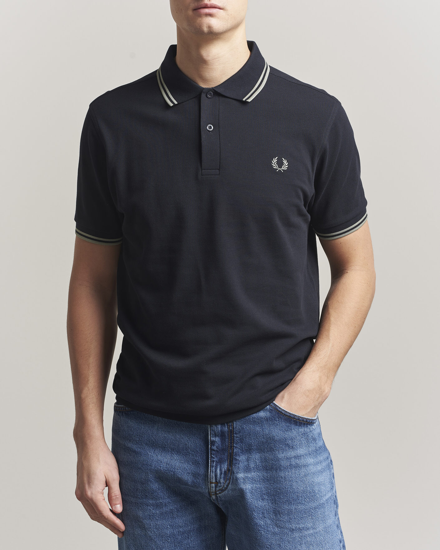 Herren | Poloshirts | Fred Perry | Twin Tipped Polo Shirt Navy
