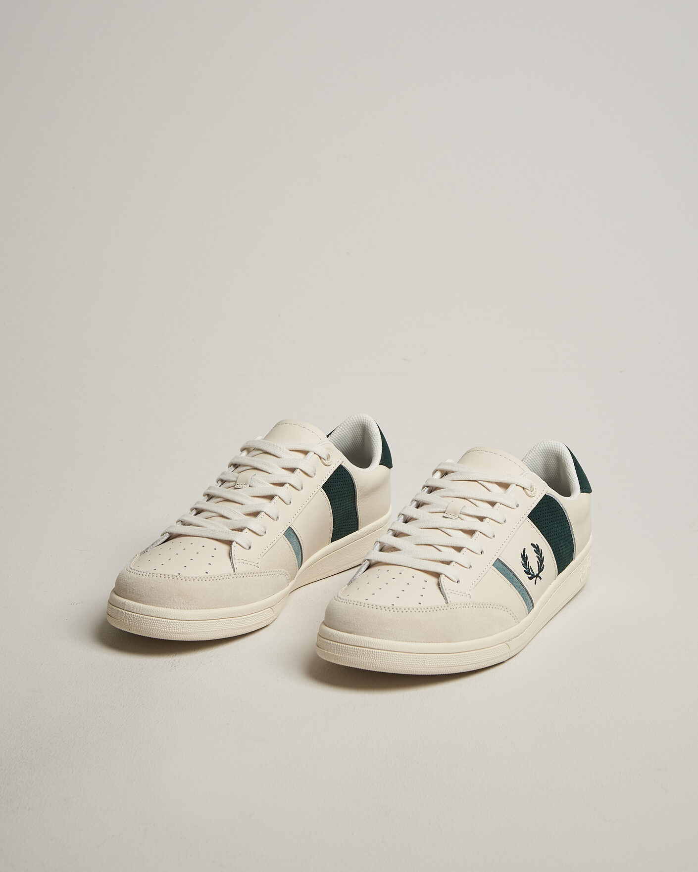 Herren | Sneaker | Fred Perry | B725 Leather/Suede Sneaker Ecru