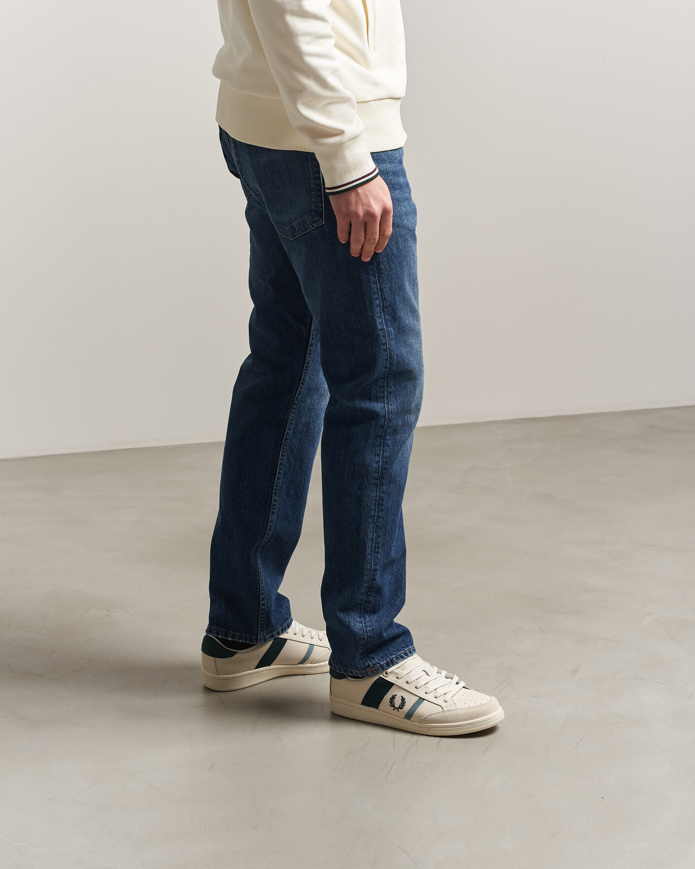 Herren | Sneaker | Fred Perry | B725 Leather/Suede Sneaker Ecru