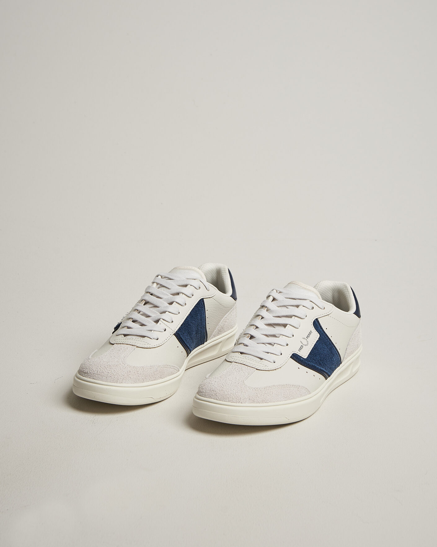 Herren | Sneaker | Fred Perry | B4 Leather/Suede Sneaker Porcelain/Navy