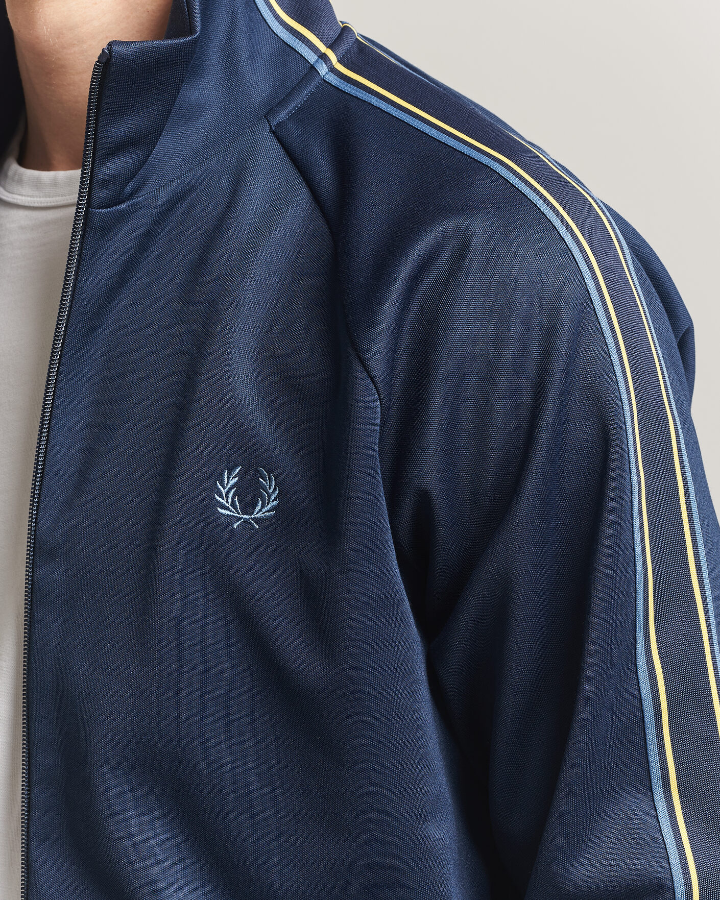 Herren | Pullover | Fred Perry | Tramline Taped Track Jacket Tennis Blue