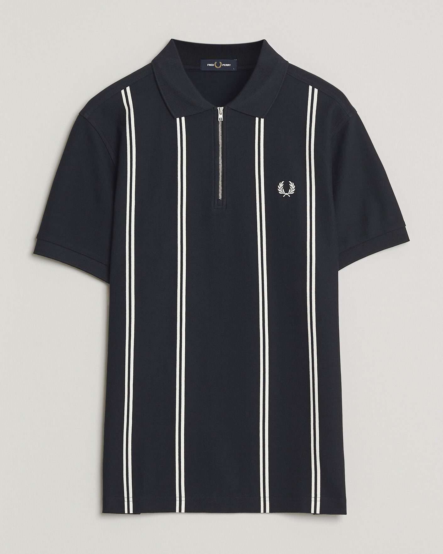 Herren | Poloshirts | Fred Perry | Vertical Striped Polo Navy