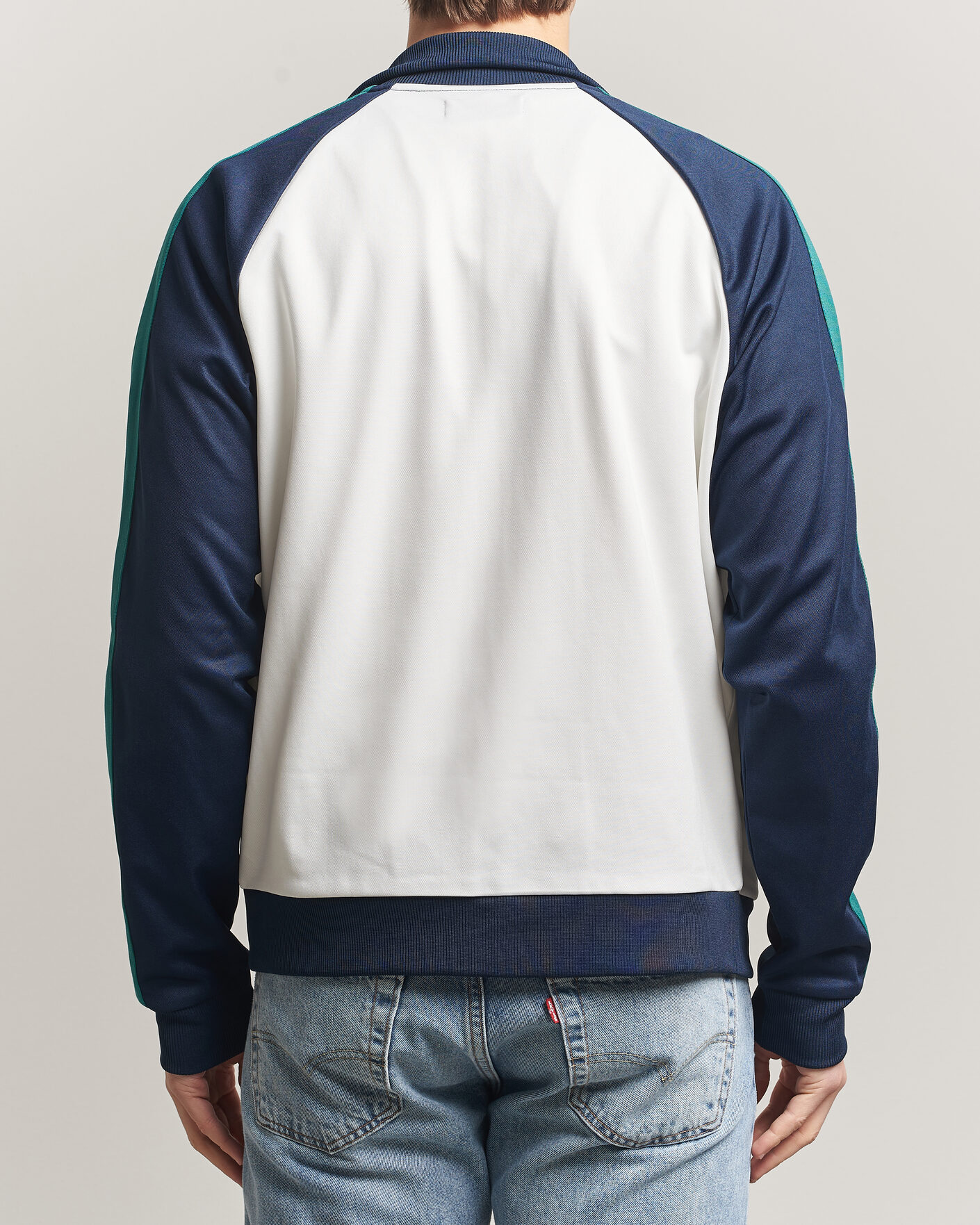 Herren | Pullover | Fred Perry | Contrast Sleeve Track Jacket Snow White