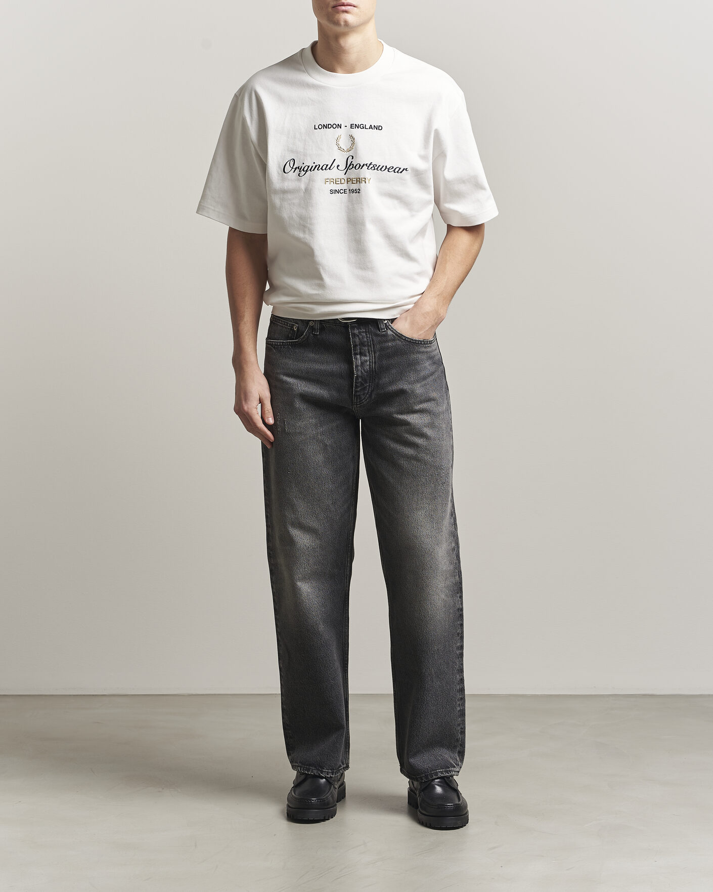 Herren | T-Shirts | Fred Perry | Original Sportswear T-Shirt Snow White