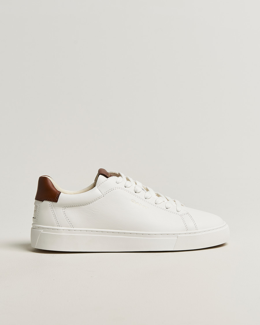 Herren | Sneaker | Gant | Mc Julien Leather Sneaker White/Dark Tan