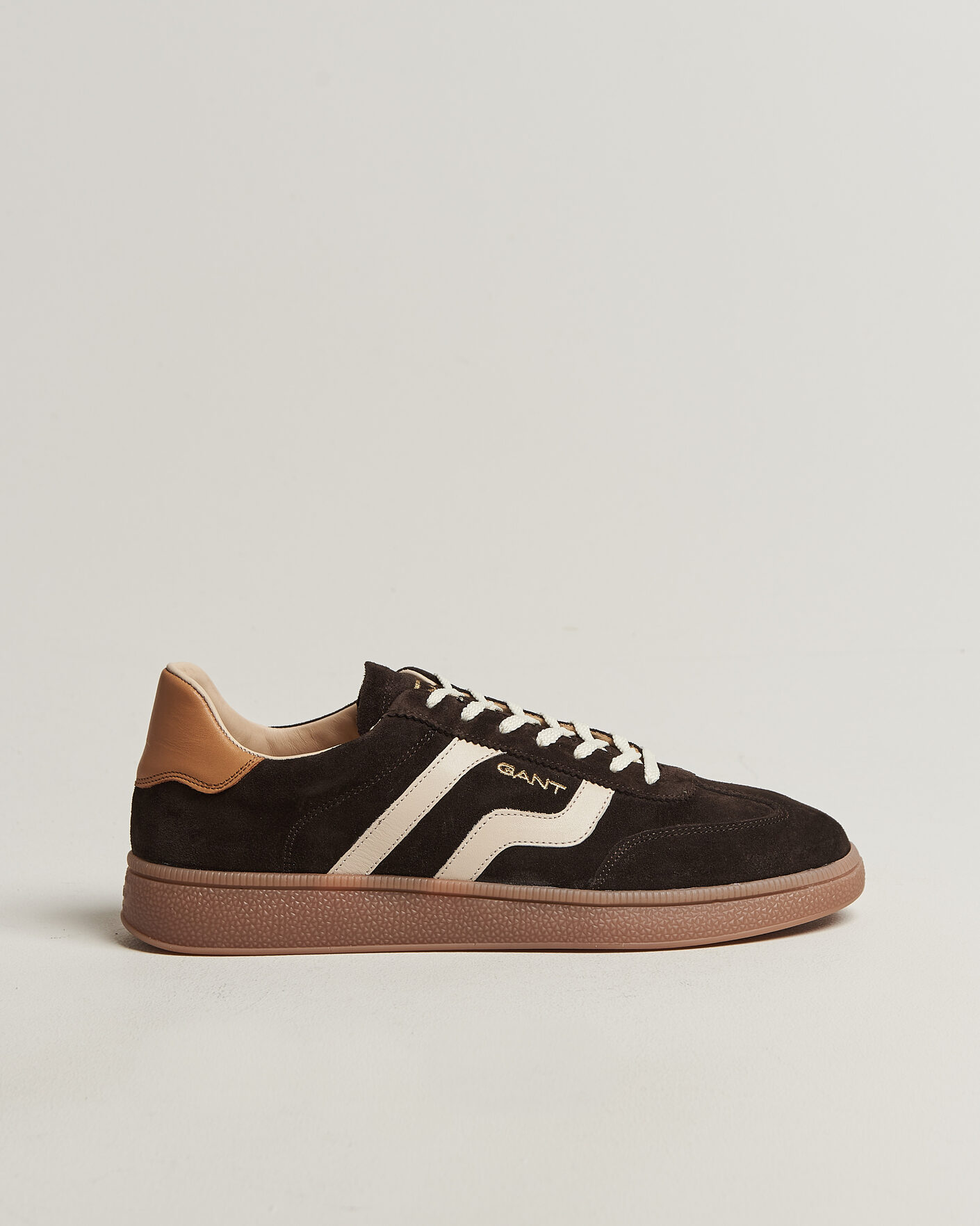 Herren | Sneaker | Gant | Cuzmo Suede Sneaker Dark Brown/White