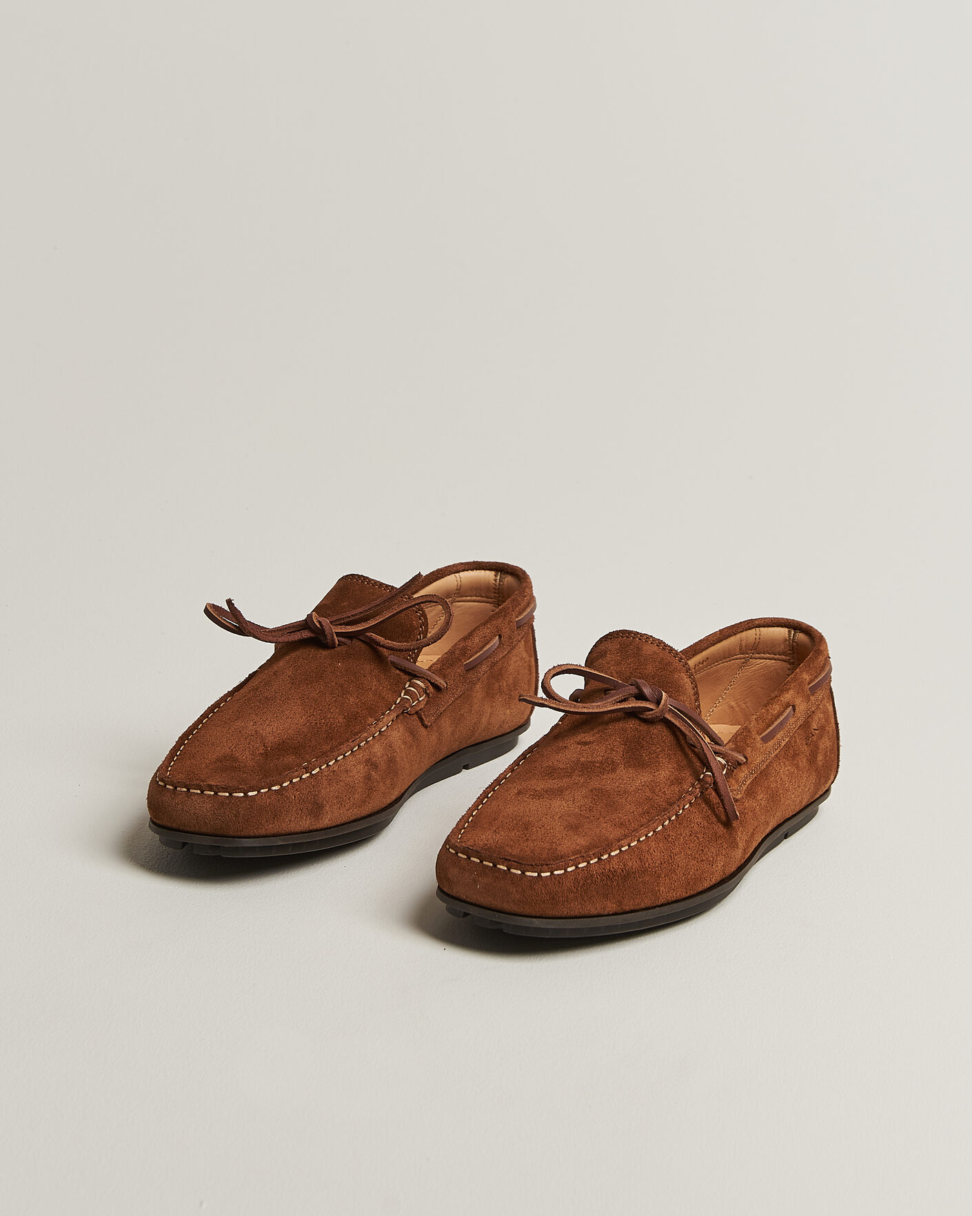 Herren | Mokassin | Gant | Wilmon Laced Suede Car Shoe Cognac