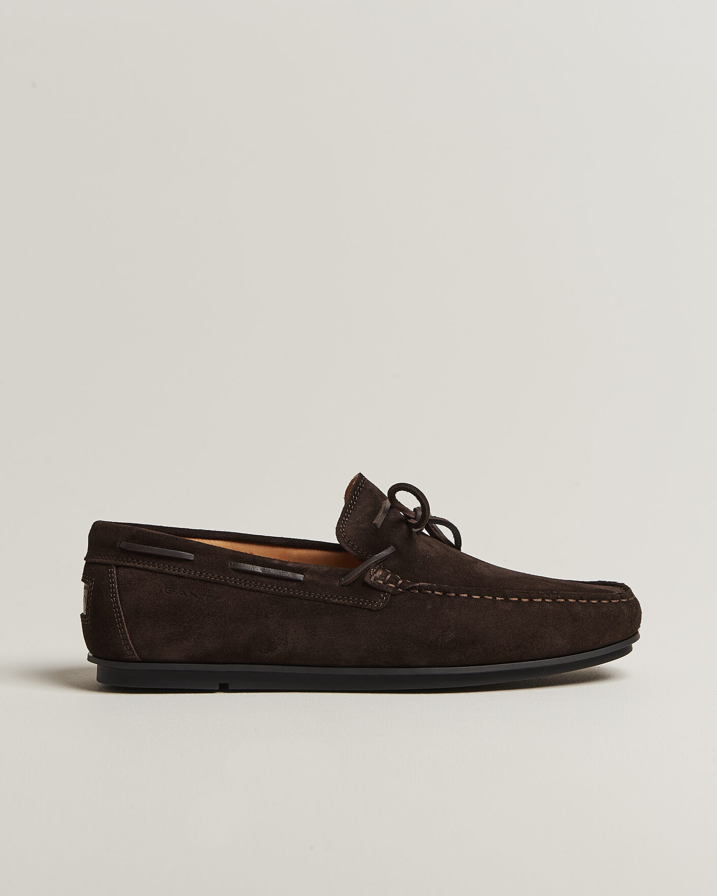 Herren | Mokassin | Gant | Wilmon Laced Suede Car Shoe Dark Brown