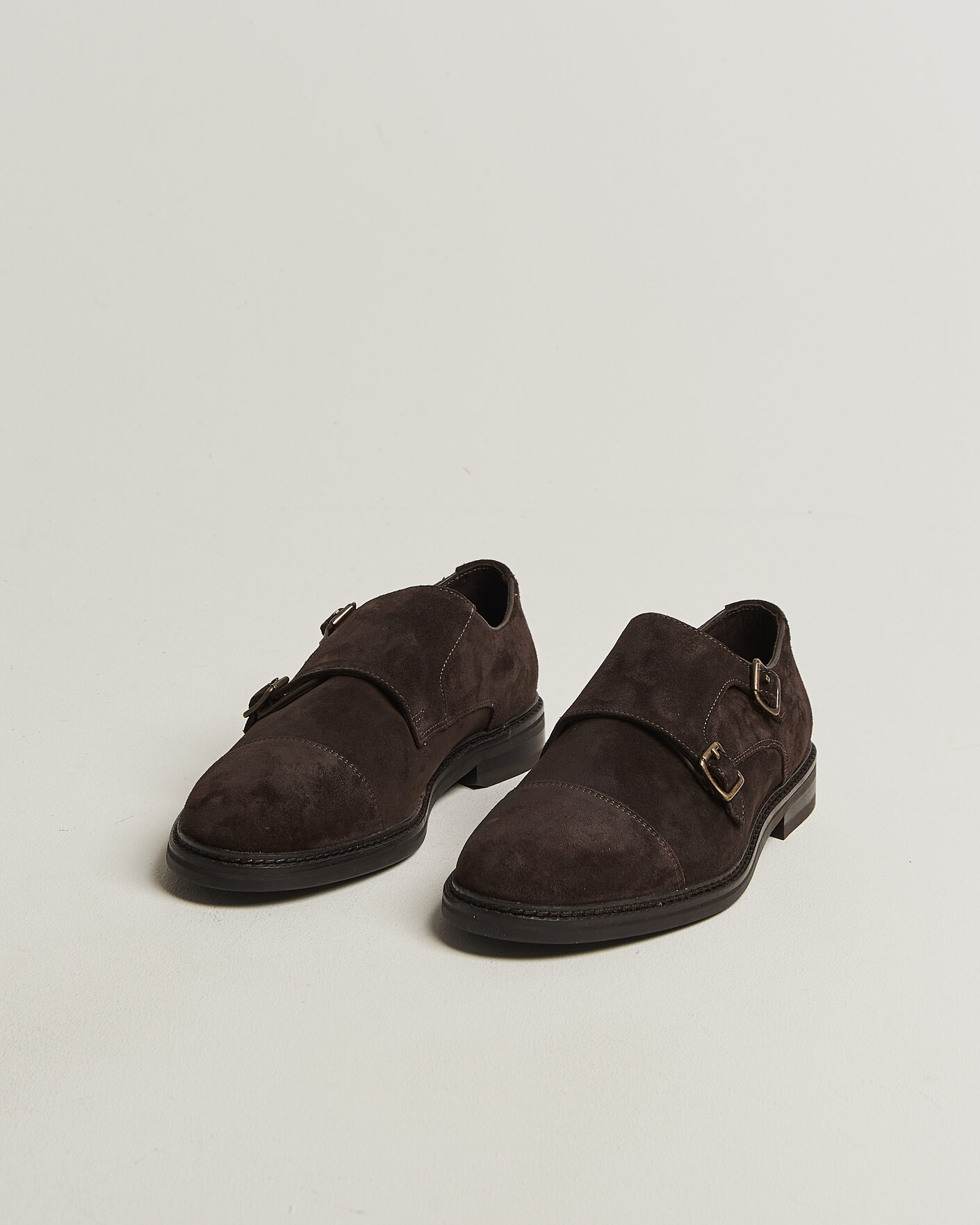 Herren | Monkstrap | GANT | Bidford Suede Double Monkstrap Dark Brown