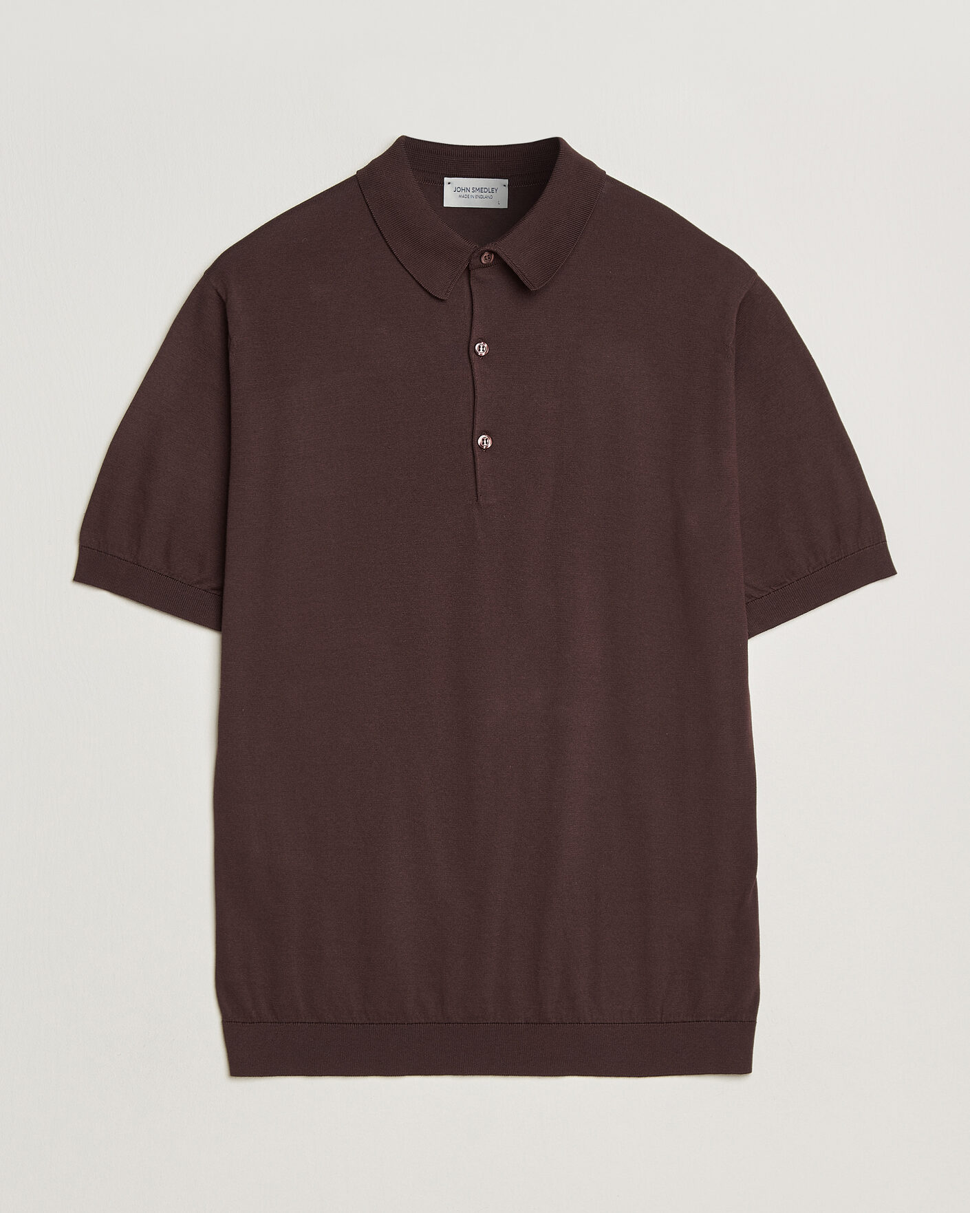 Herren | Poloshirts | John Smedley | Adrian Slim Fit Sea Island Cotton Polo Raisin Brown
