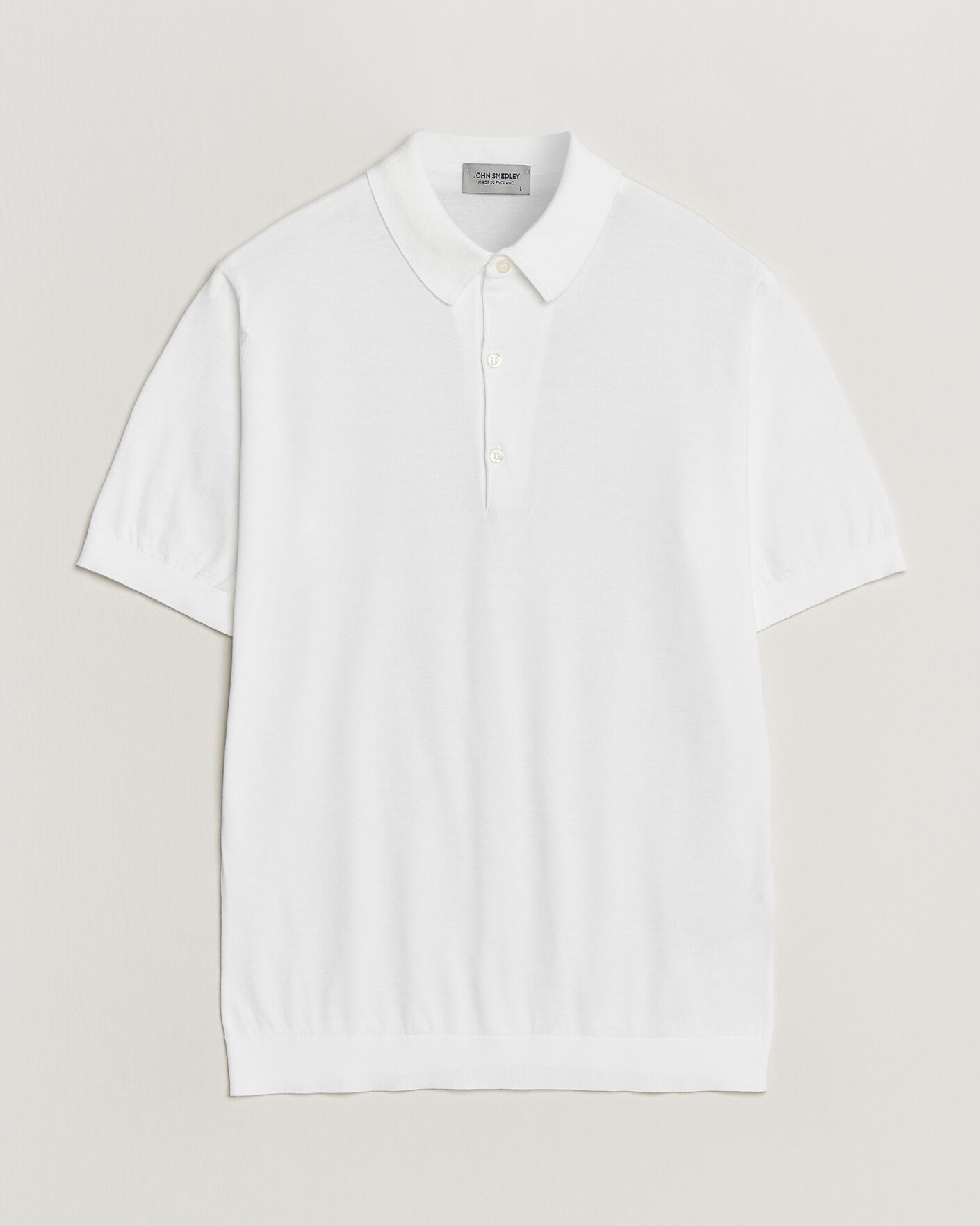 Herren | Poloshirts | John Smedley | Adrian Slim Fit Sea Island Cotton Polo White