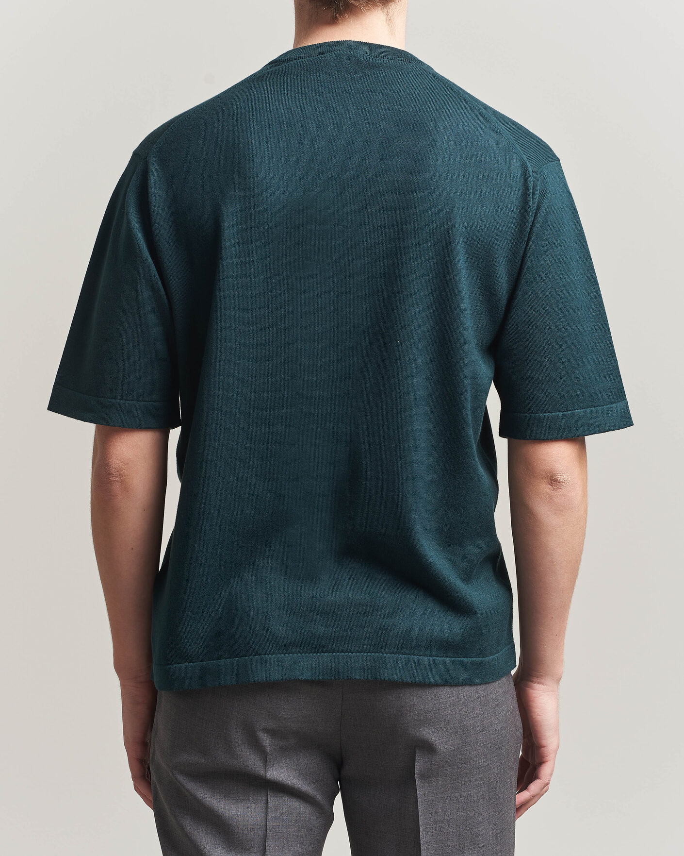 Herren | T-Shirts | John Smedley | Tindall Sea Island Cotton T-Shirt Rainforest