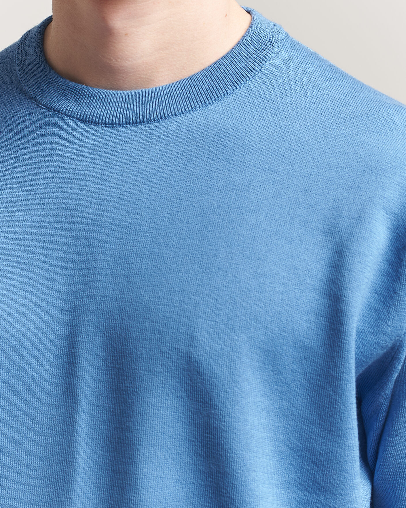 Herren | T-Shirts | John Smedley | Tindall Sea Island Cotton T-Shirt Skye Blue