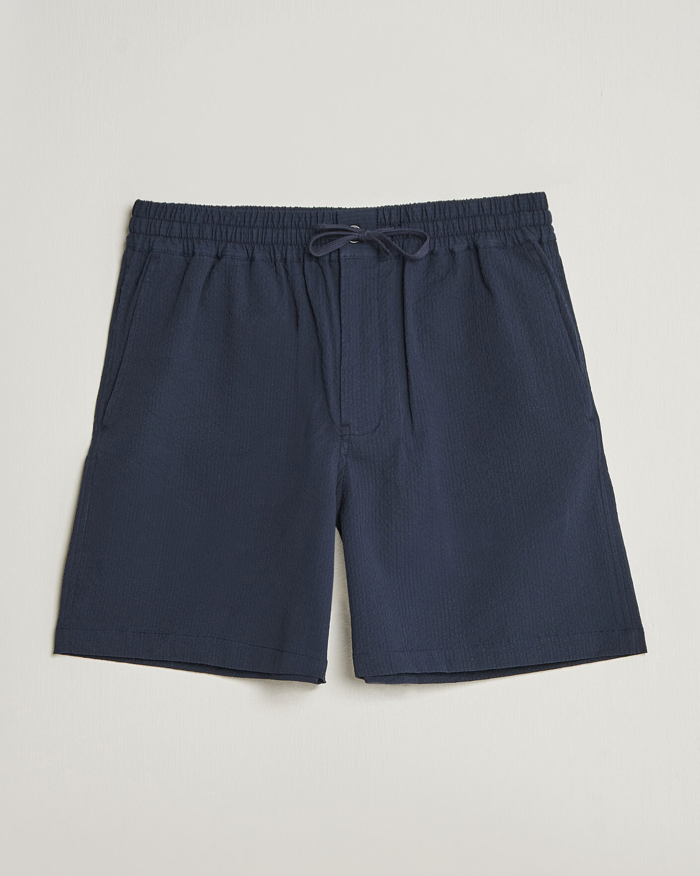 Herren | Shorts | Maison Kitsuné | Seersucker Drawstring Shorts Navy